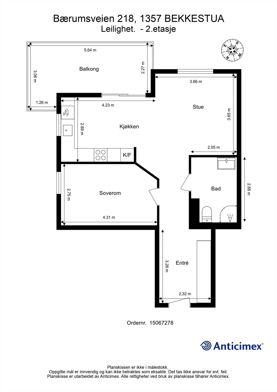 Plantegning Galleribilde