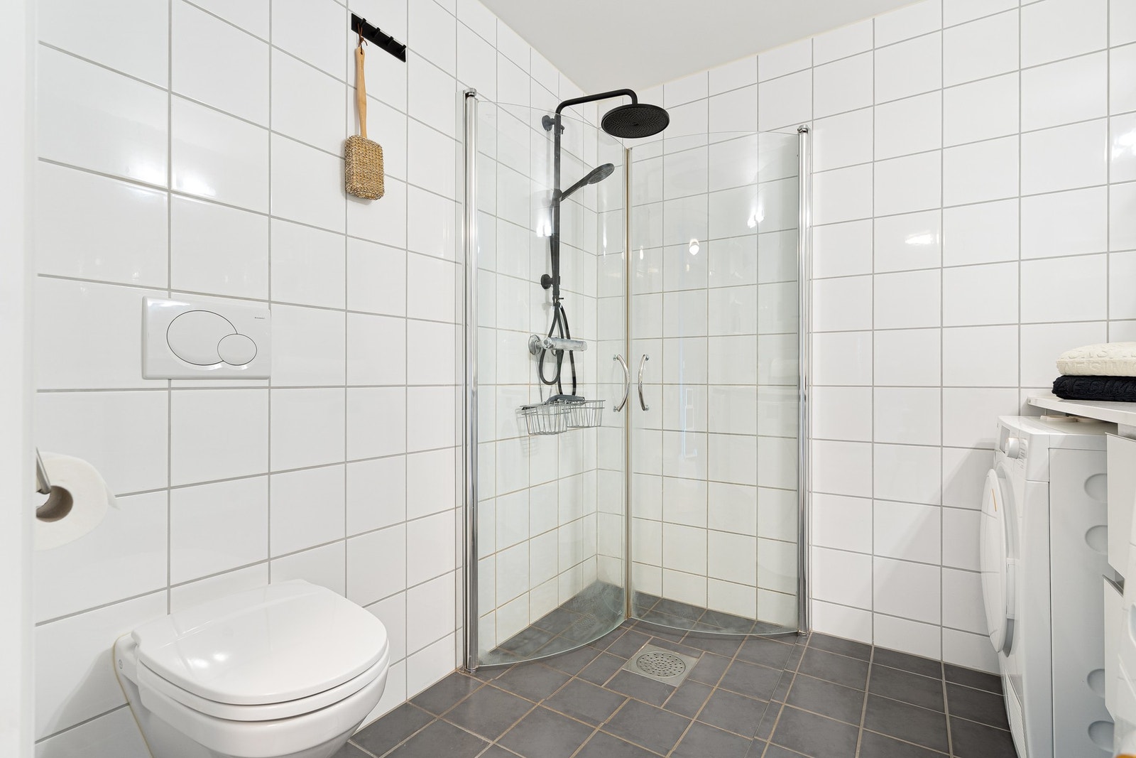 Dusjarmatur er installert i 2025. Galleribilde