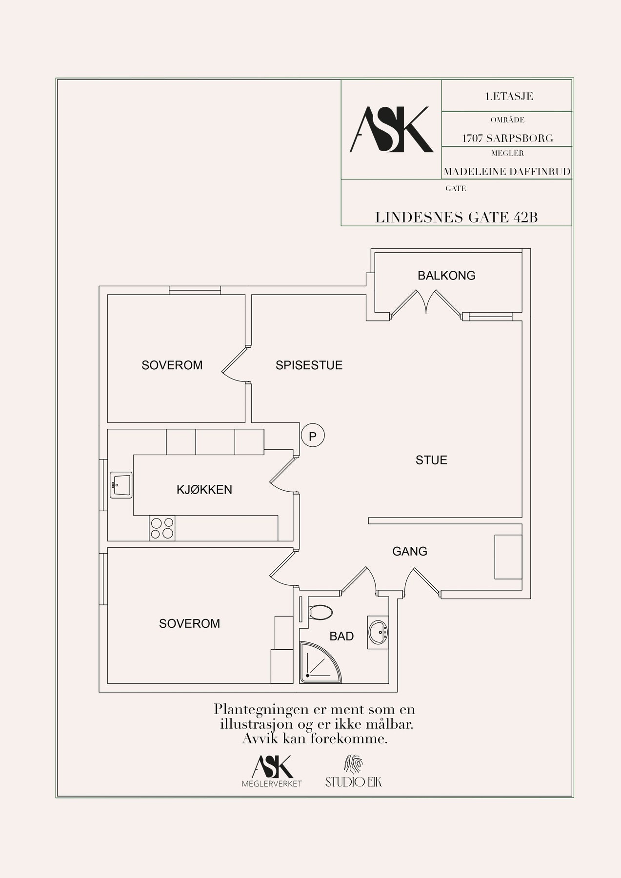 Plantegning. Galleribilde