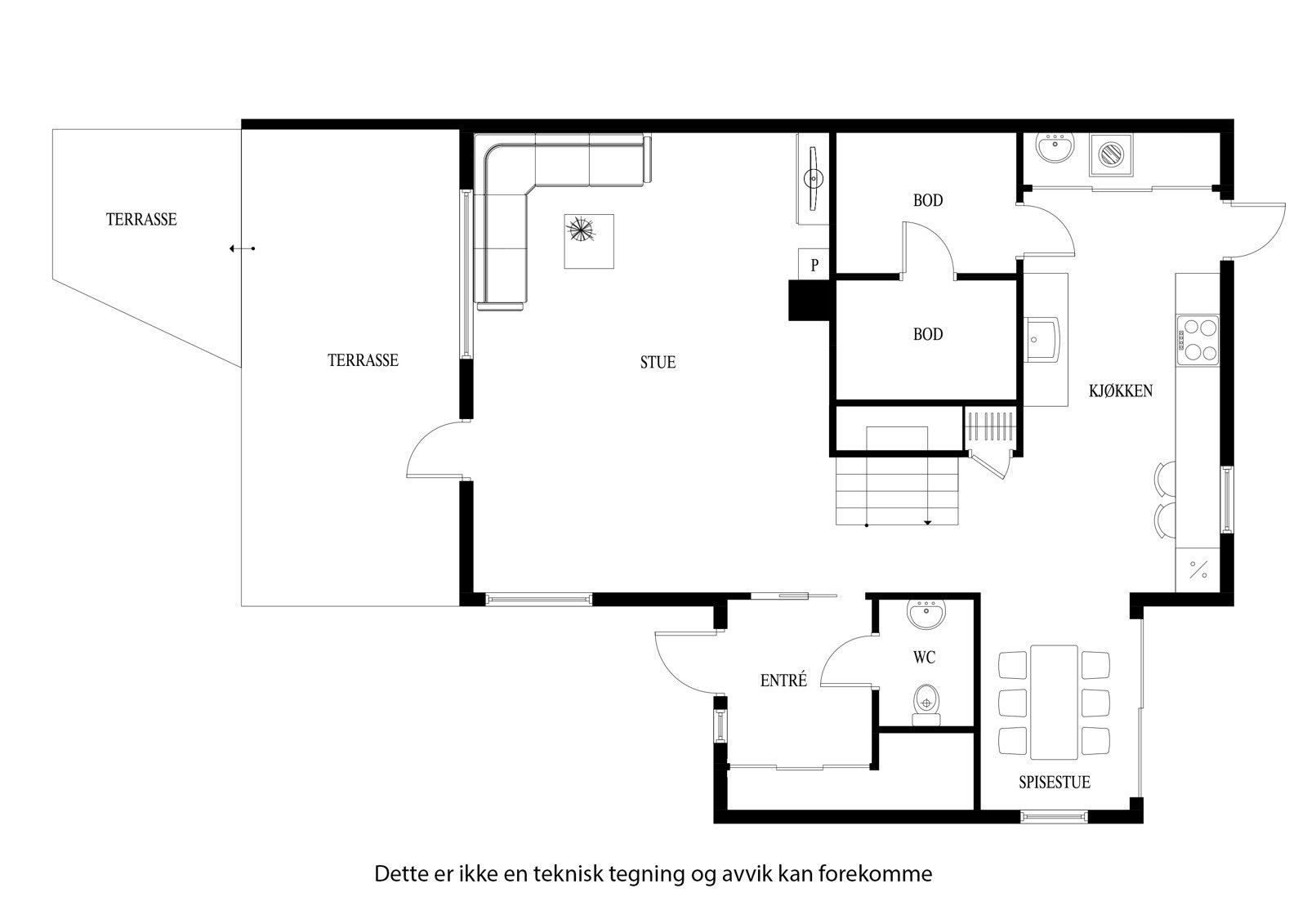 Plantegning 1. etasje. Galleribilde