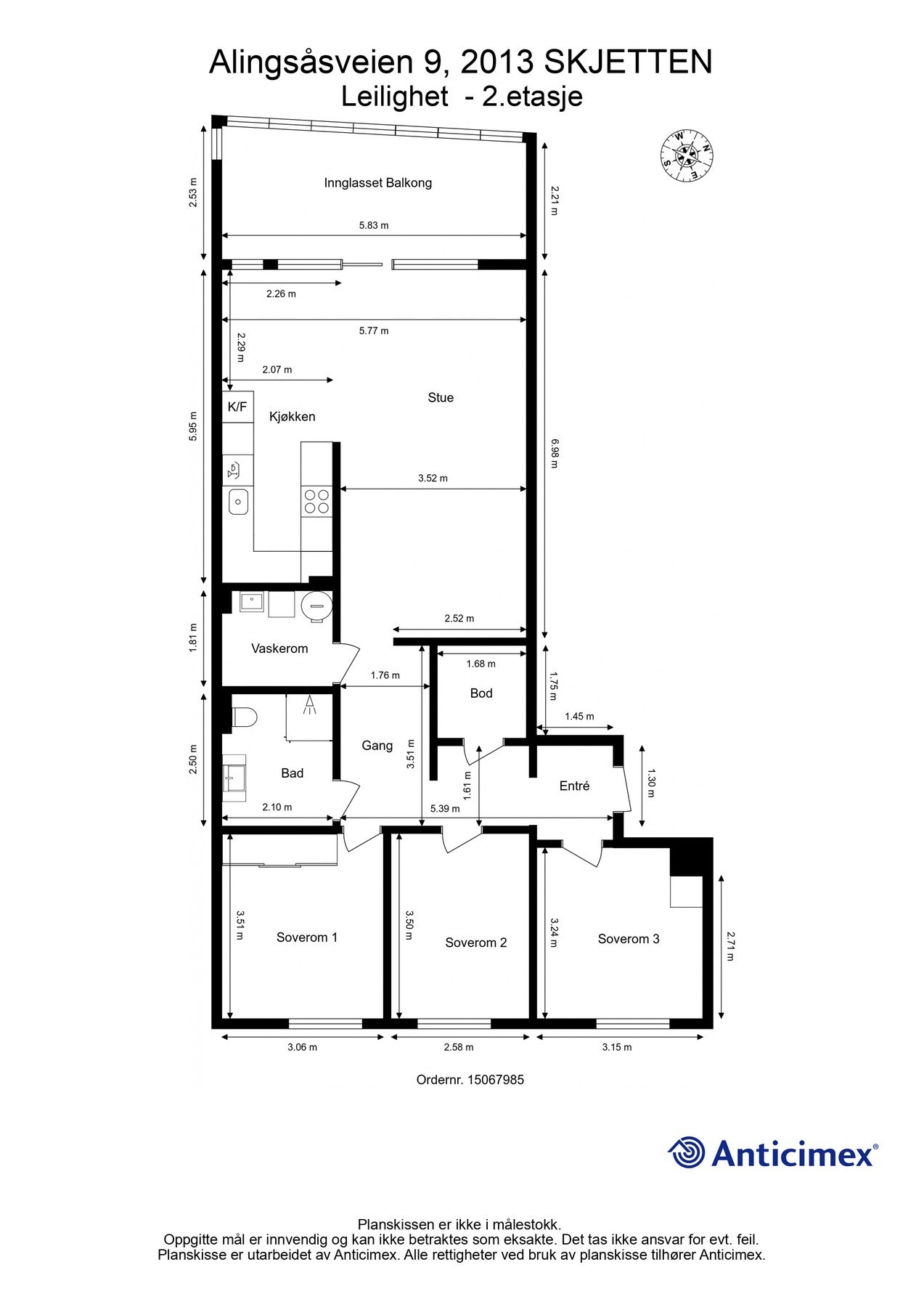 Planskisse. Galleribilde