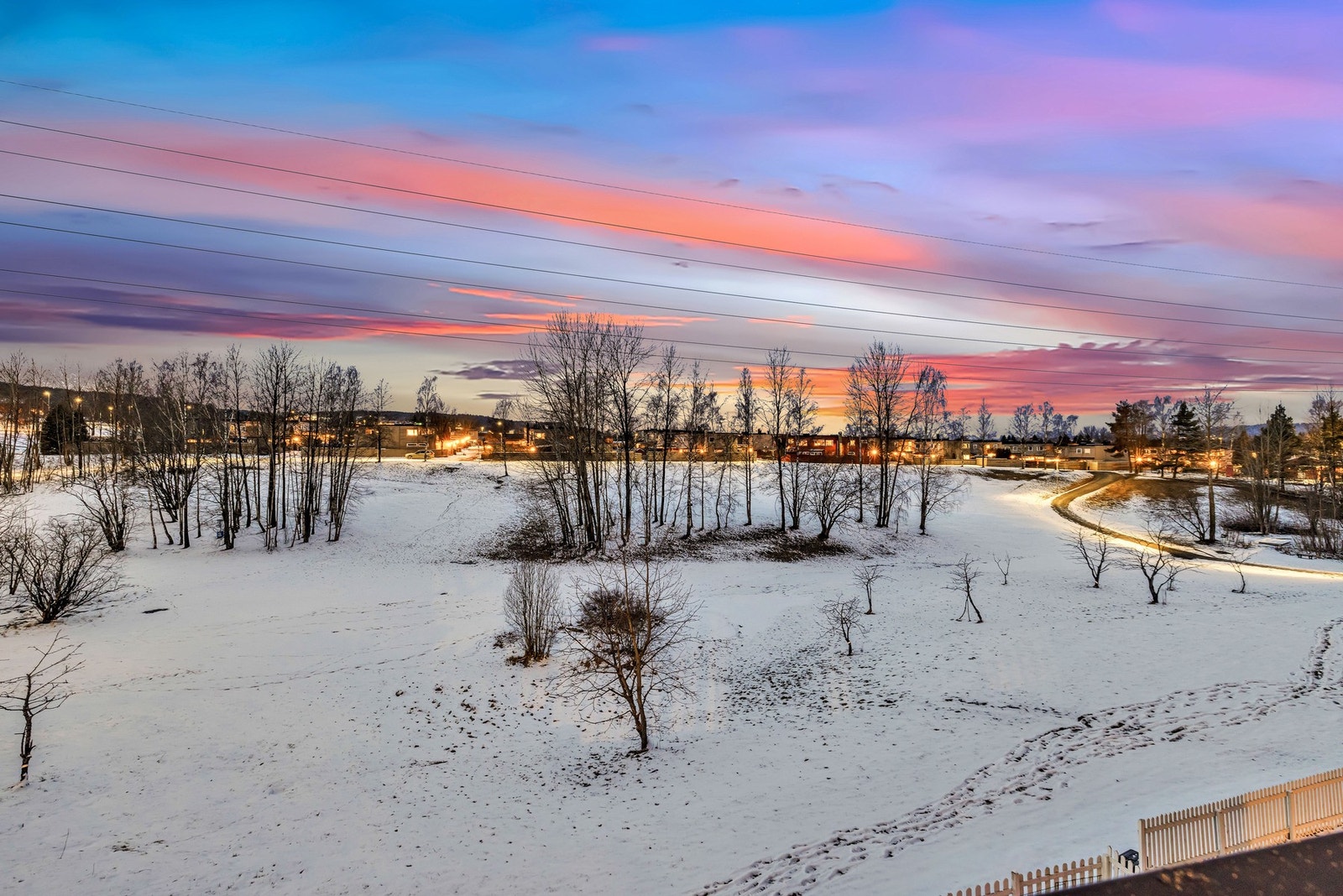 Fantastisk utsyn ut fra balkongen. Galleribilde