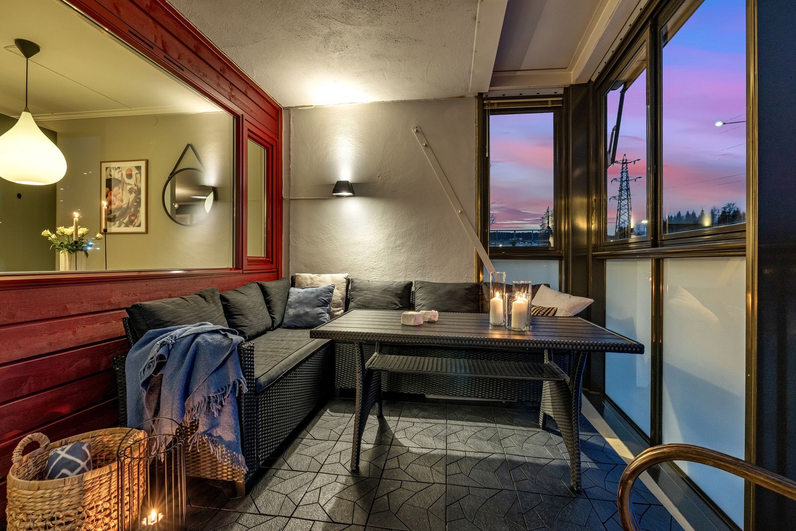 Nordvestvendt veranda på 14 m². Galleribilde