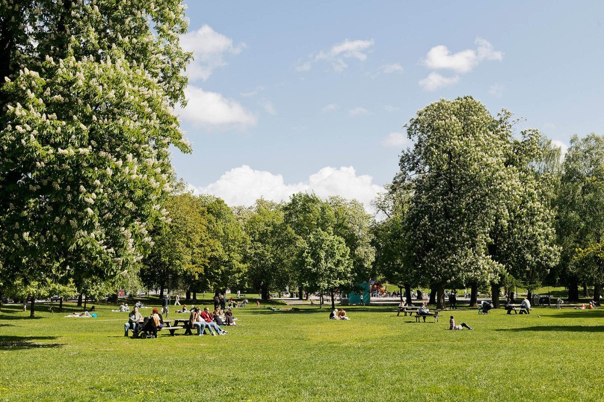 - Sofienbergparken ligger rett nede i gata - Galleribilde