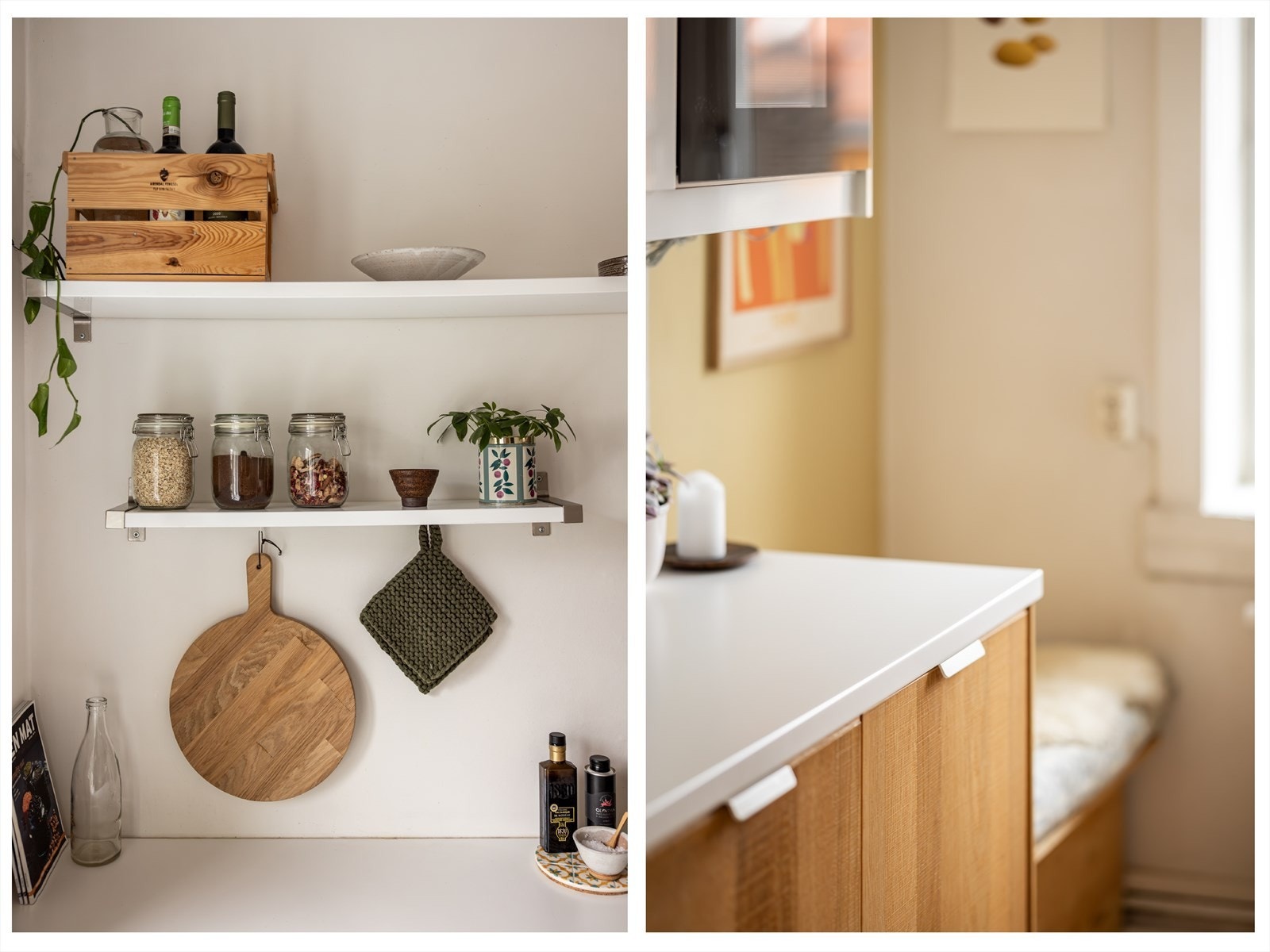 Pen kjøkkeninnredning med mange kule detaljer. Galleribilde