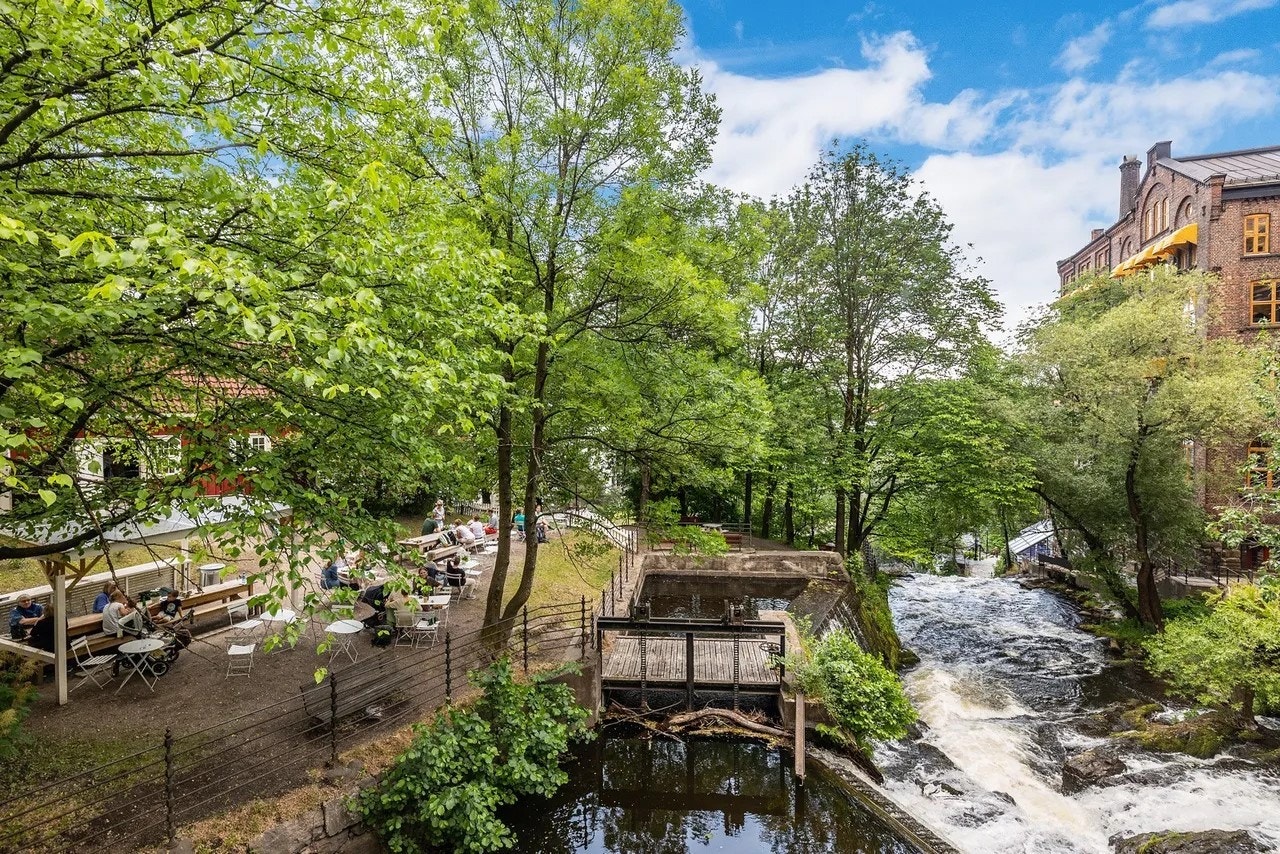 Du kan følge Akerselva hele veien ned til sentrum, eller oppover til Maridalen. Galleribilde