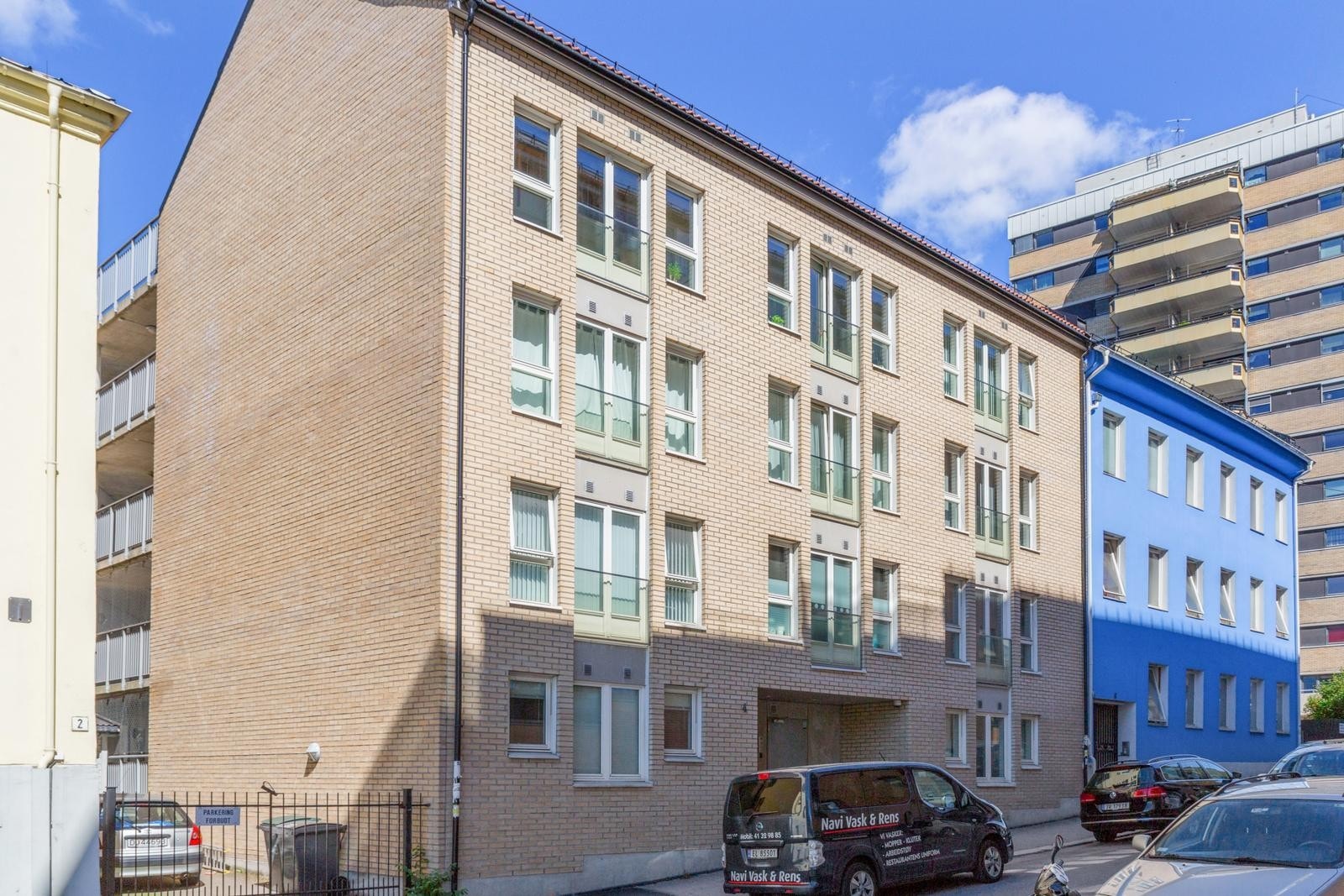 Fasaden i hyggelige kampen Galleribilde