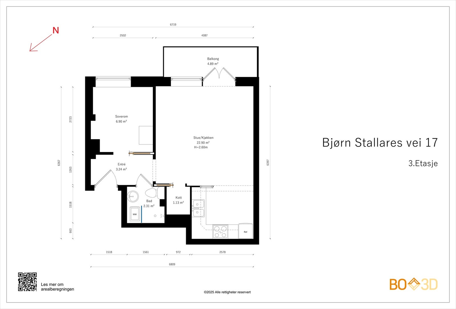 Vær så god: Her får du full oversikt over planløsningen. I tillegg disponerer du en bod i kjelleren, på cirka 4 m². Galleribilde