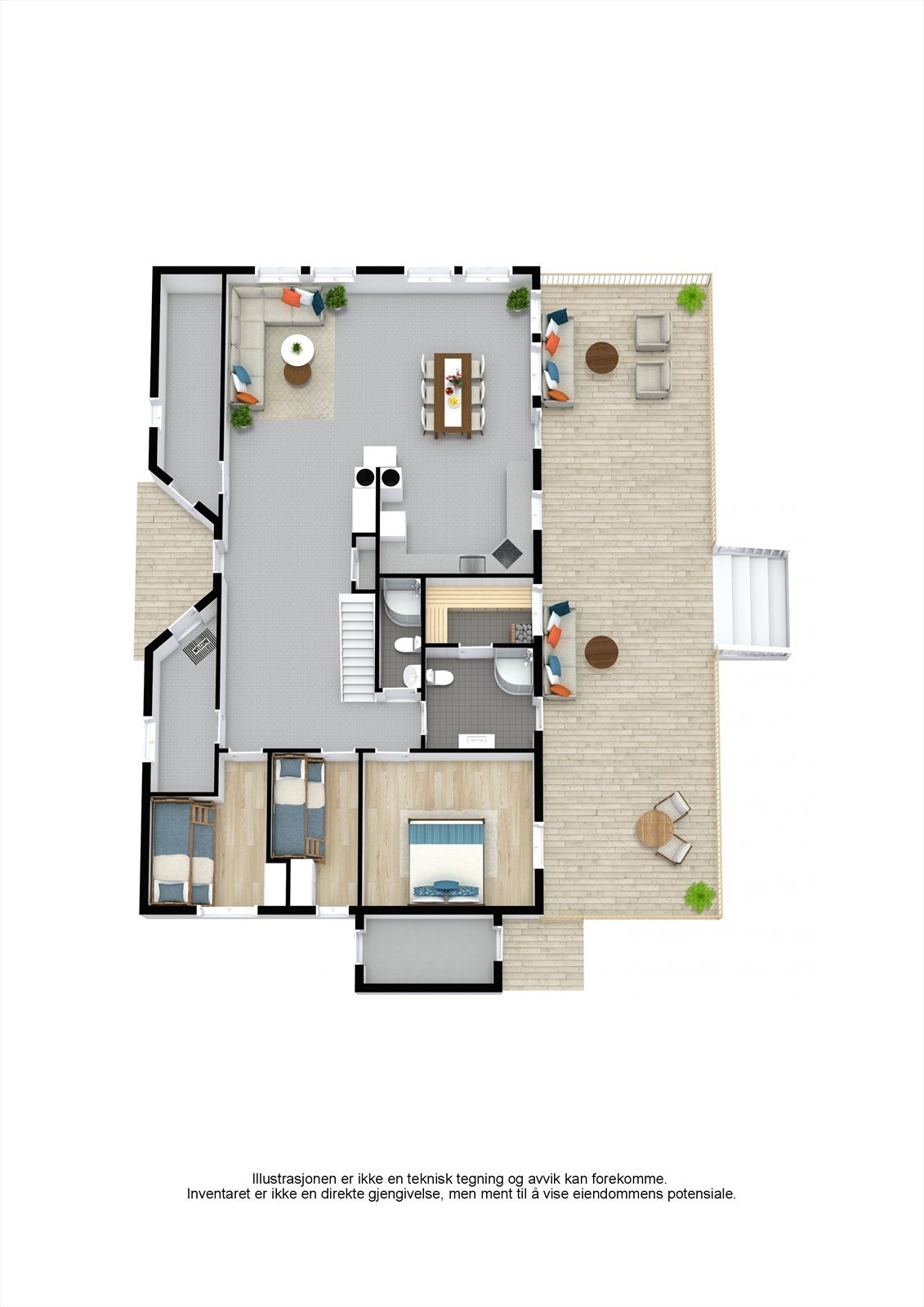 Plantegning 1. etasje. Galleribilde