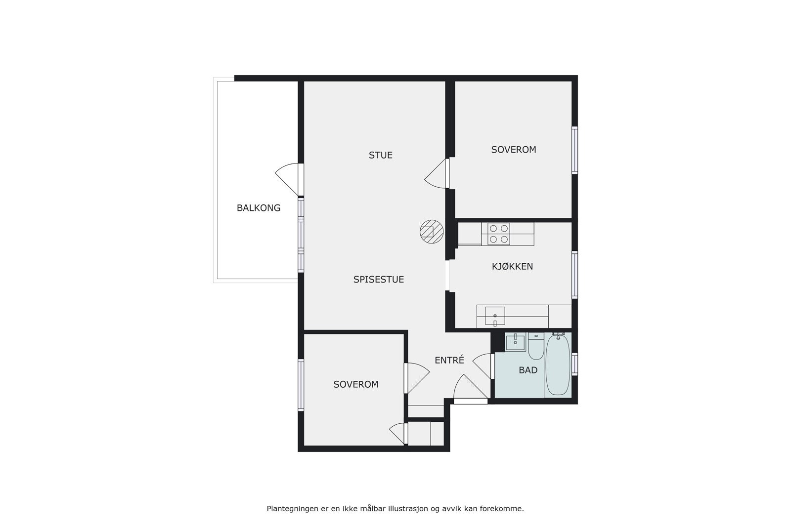 Plantegning Galleribilde