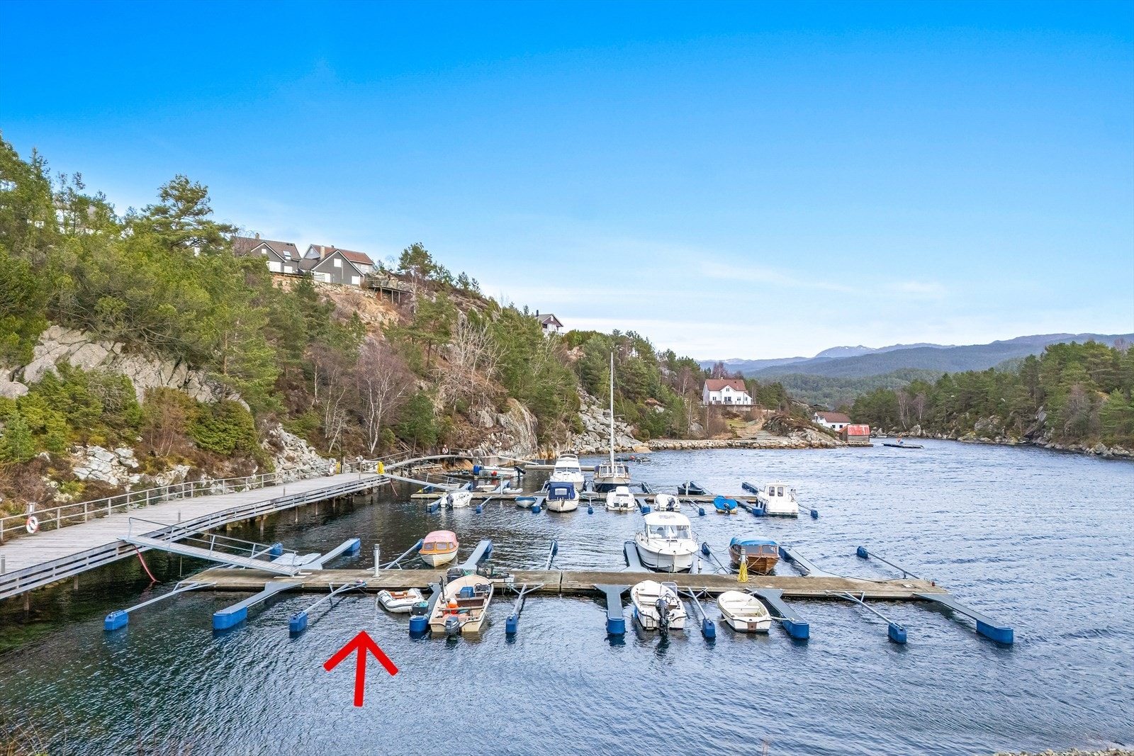 Båtplassen er på ca 6 x 4 meter Galleribilde