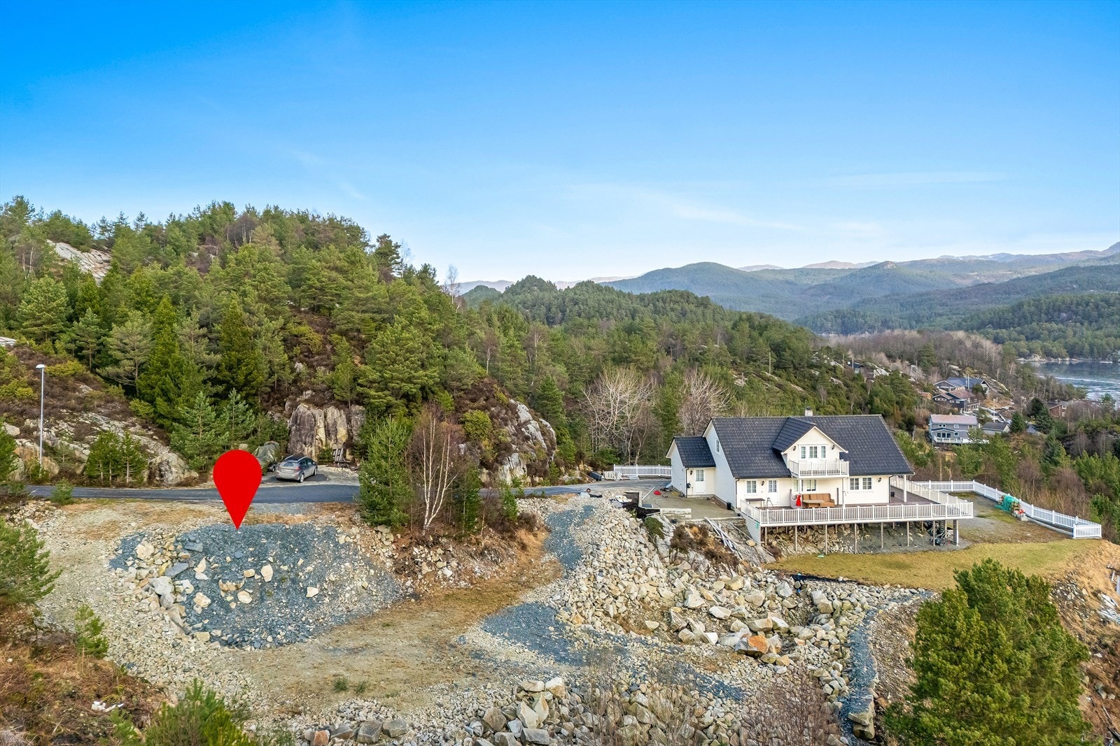 Strøm, vann og avløp lagt inn til tomten Galleribilde
