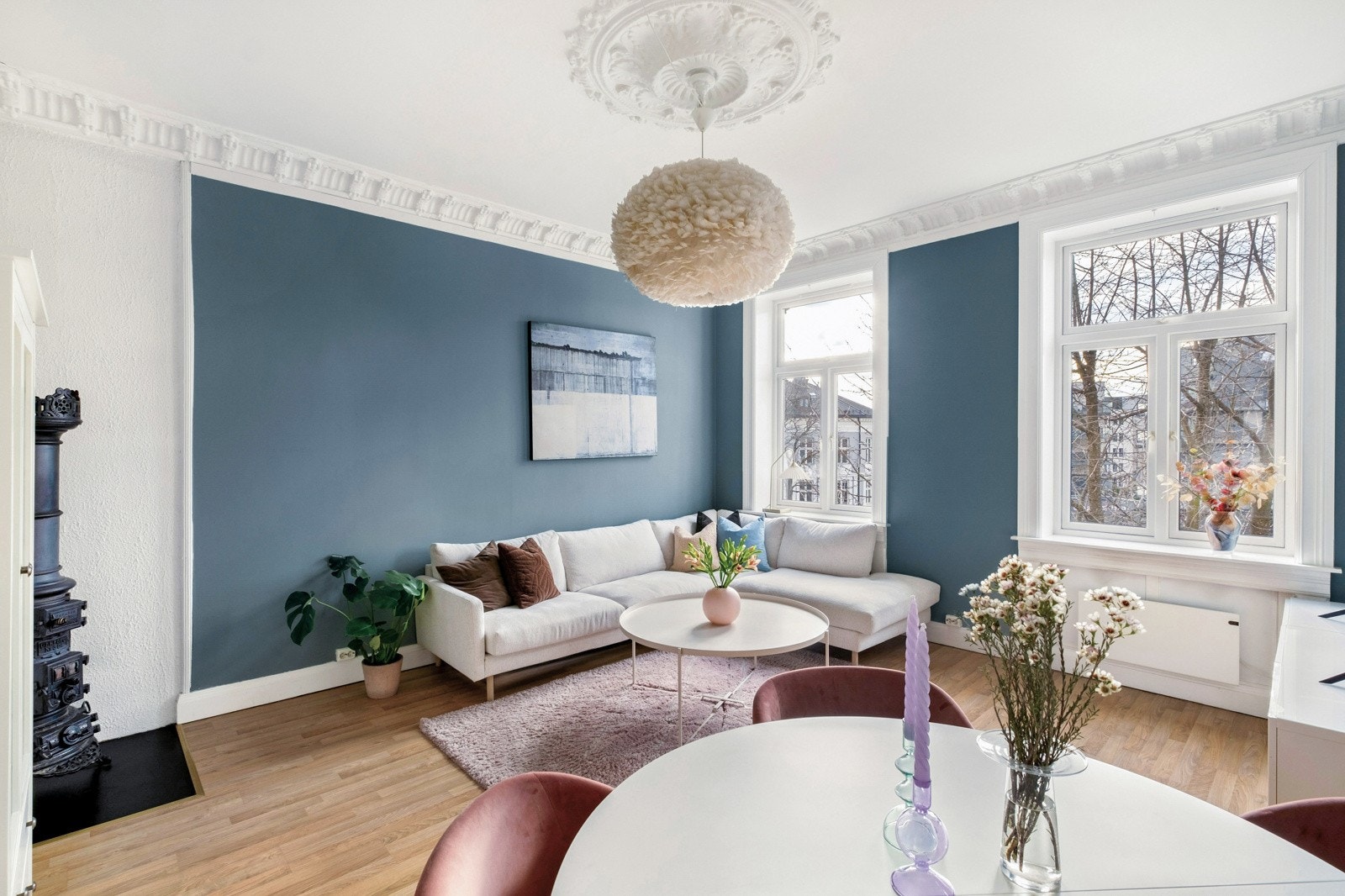 Stuen har en nydelig atmosfære. Galleribilde