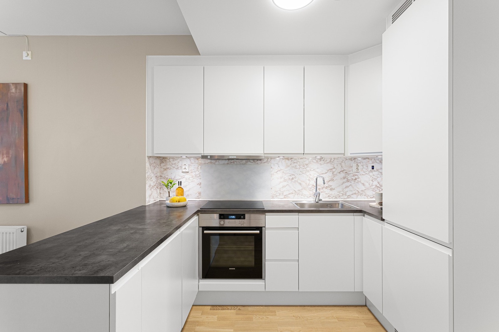 Kjøkkenet har fått tilstandsgrad 1 i tilstandsrapport fra takstmann. Galleribilde