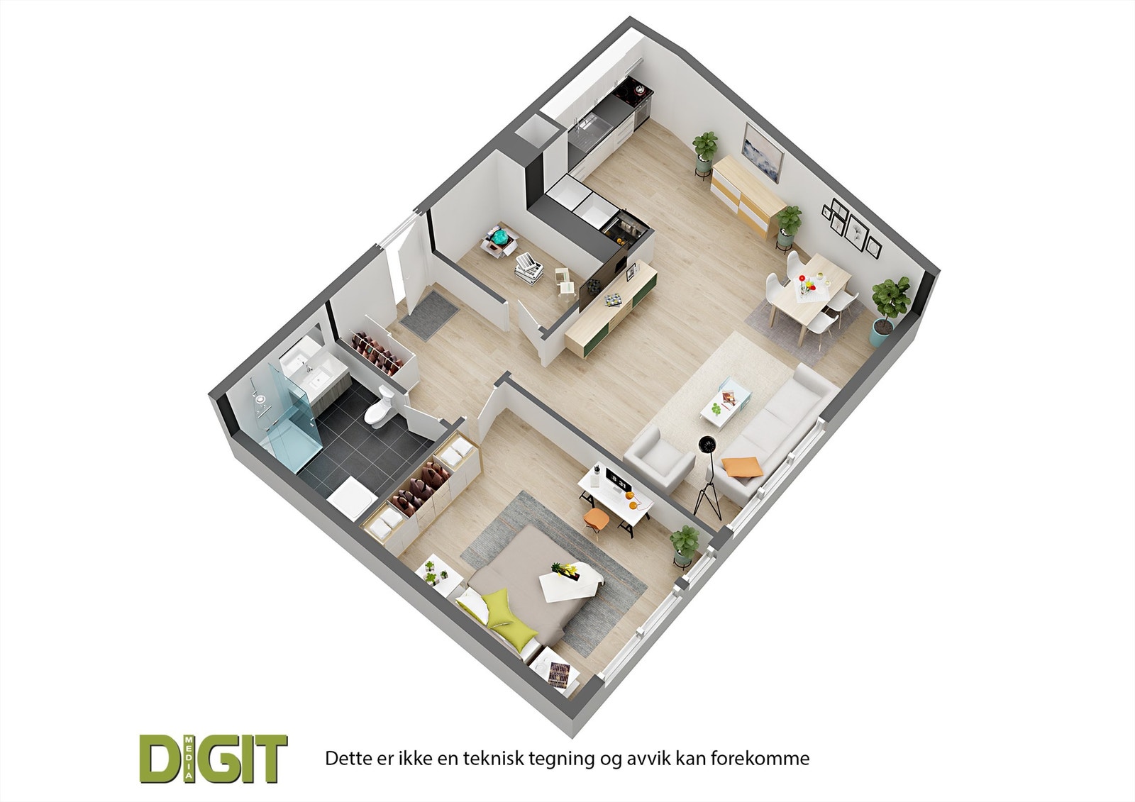 Plantegning. Galleribilde