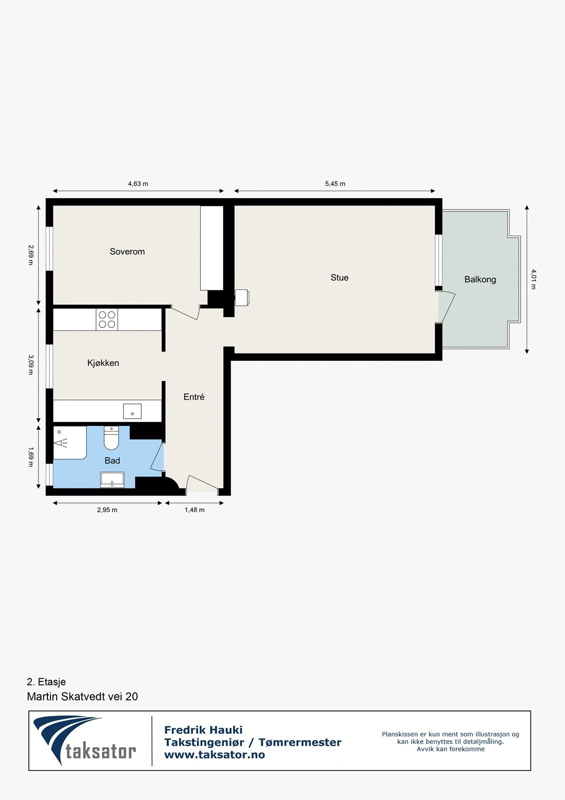 Martin Skatvedt vei 20 - 2. Etasje. Galleribilde