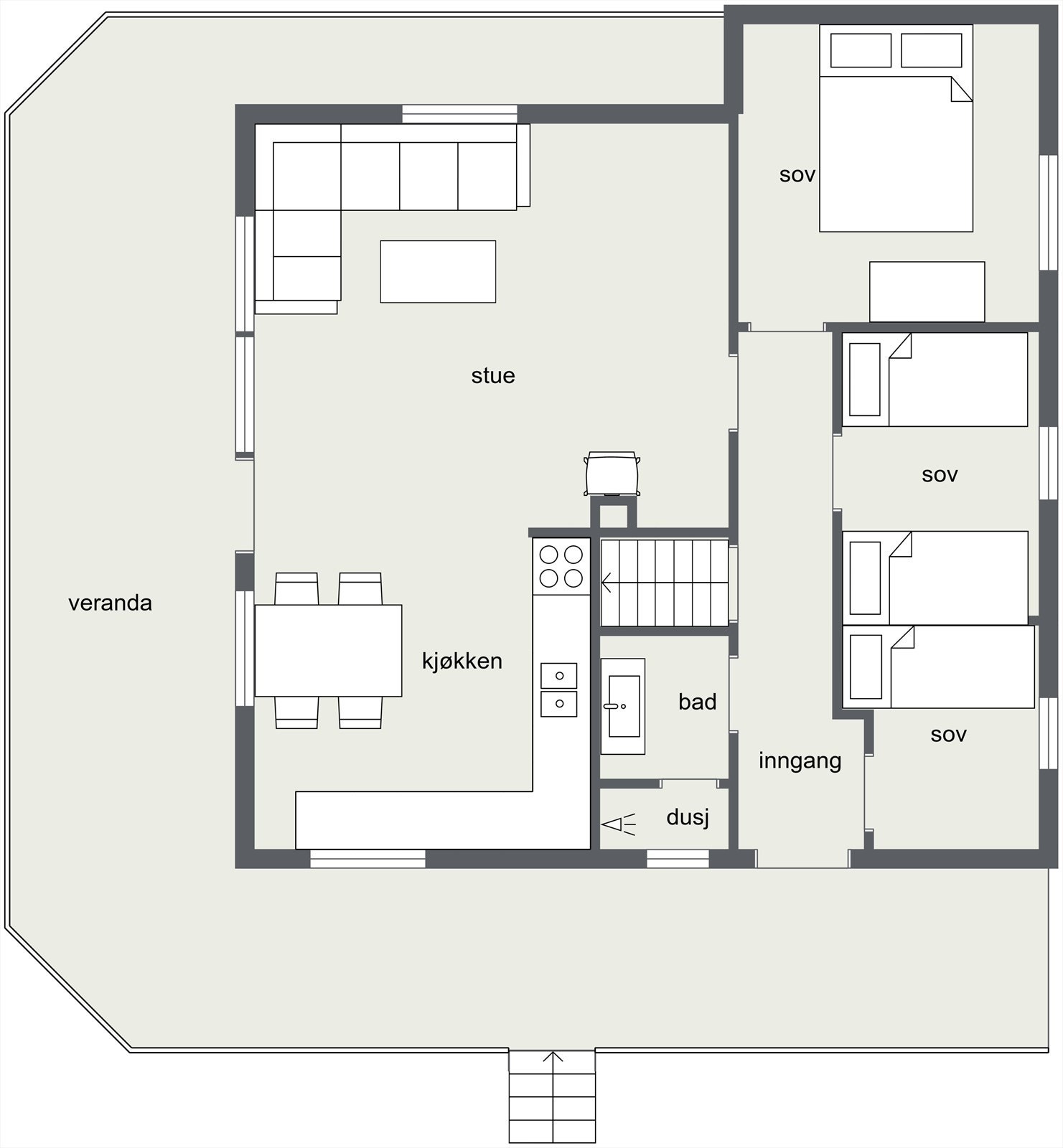 Plantegning. Galleribilde