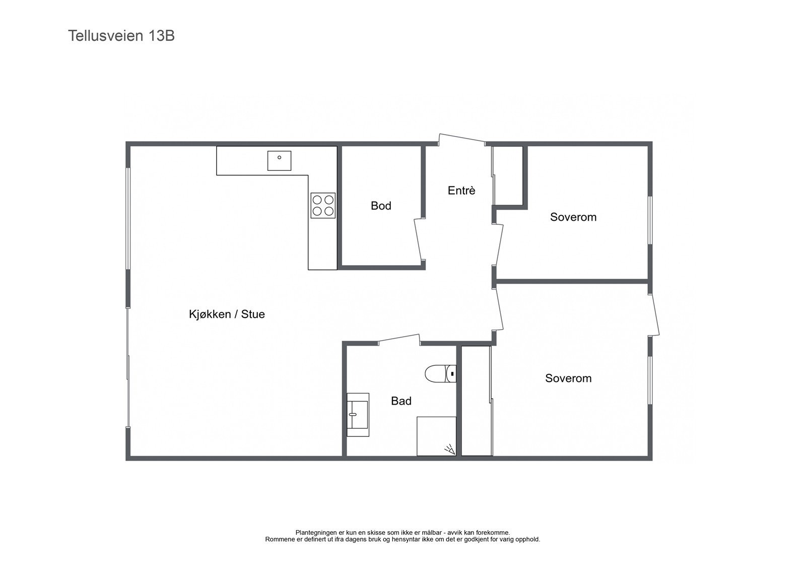 Plantegning Galleribilde