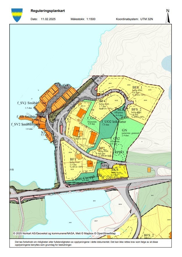 Reguleringsplankart Tueneset Galleribilde