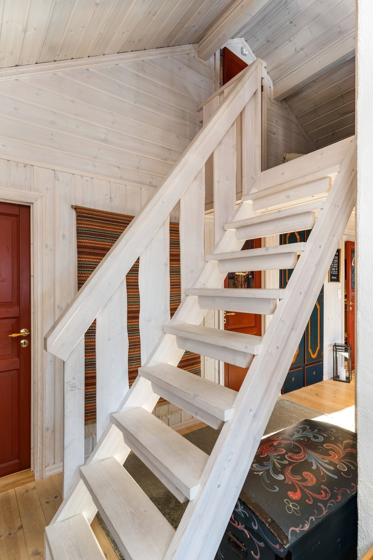 Trapp opp til hems. Galleribilde