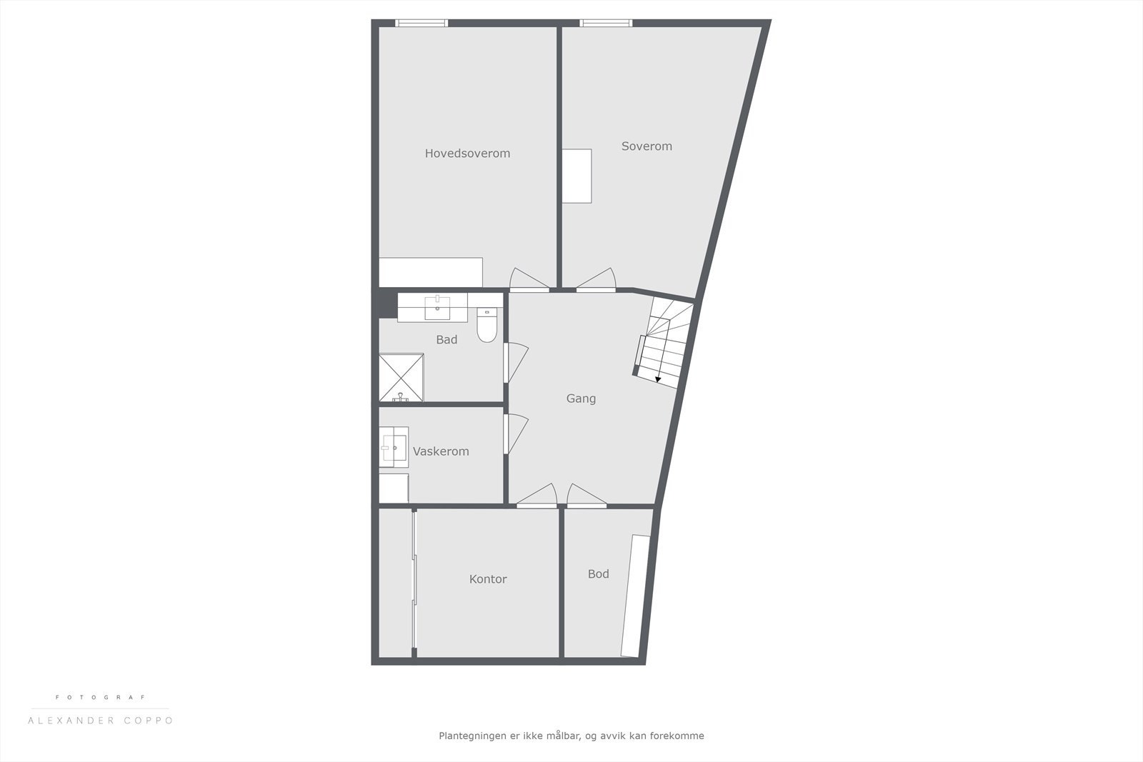 Plantegning 1. etasje Galleribilde