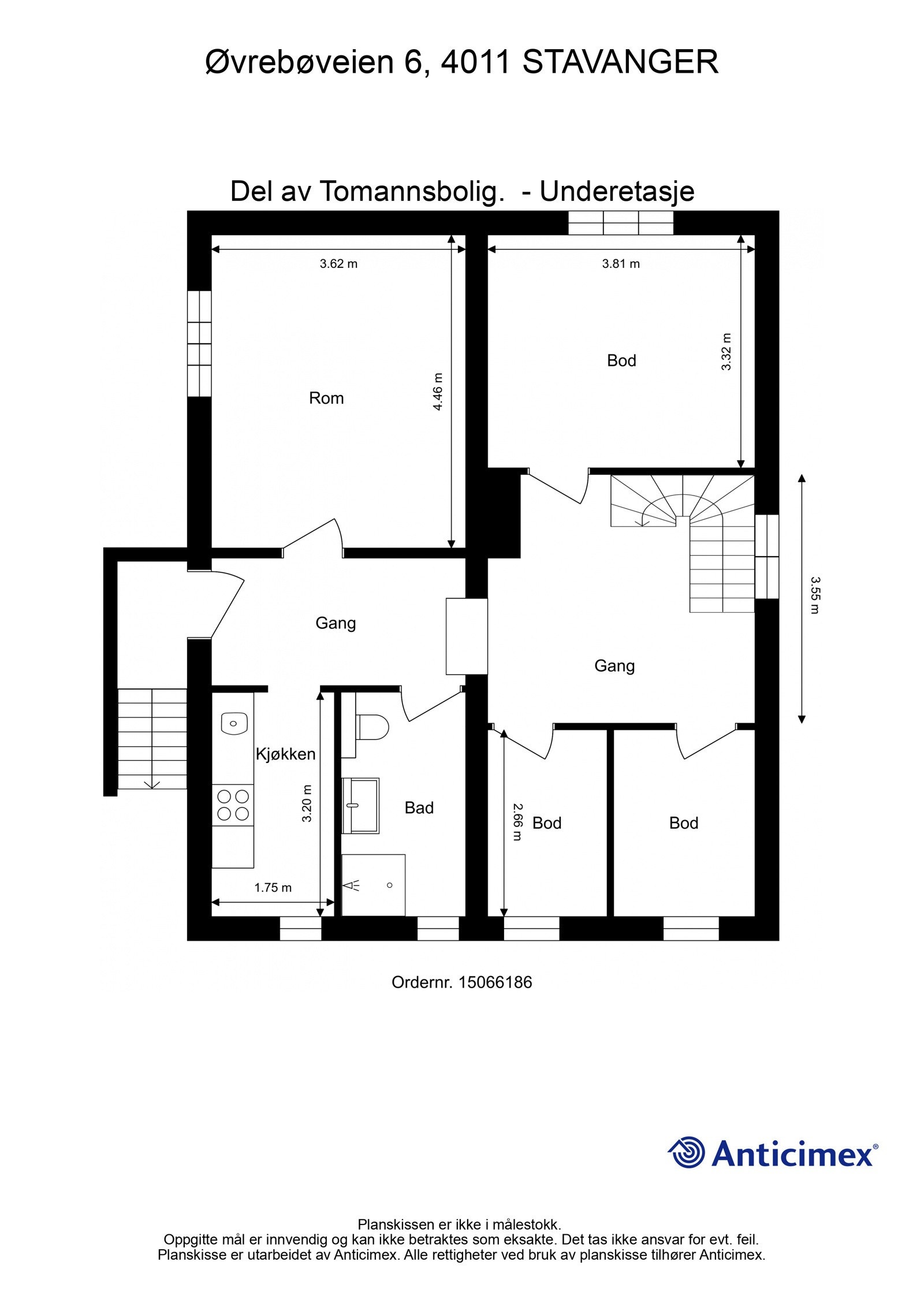 Plantegning | Underetasje Galleribilde
