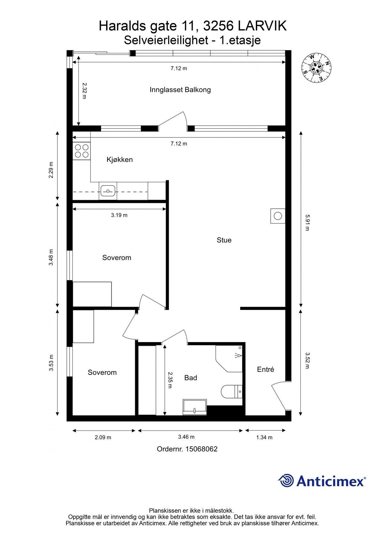 Plantegning Galleribilde