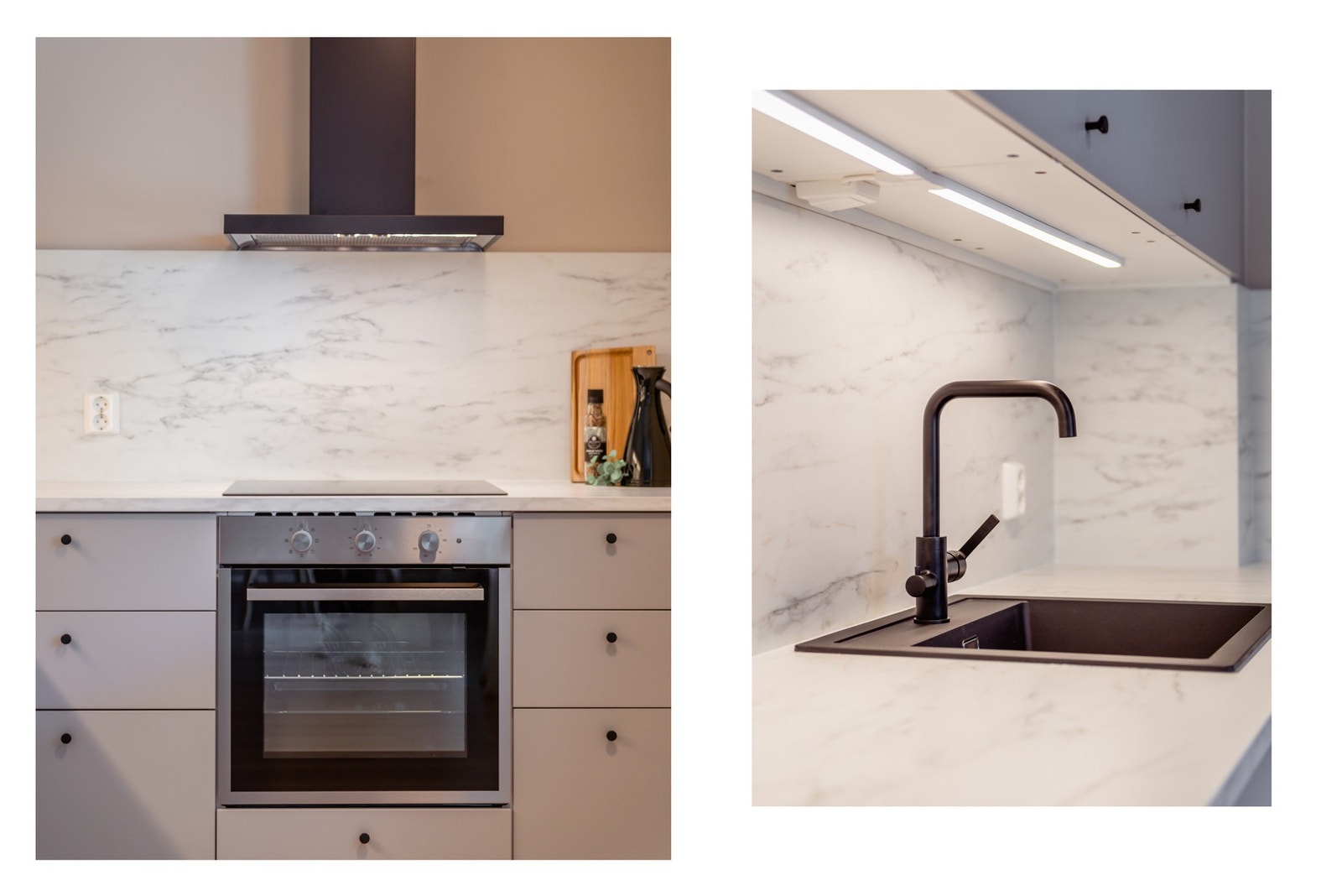 Rikelig med skap, og benkeplass i en stilig utførelse Galleribilde