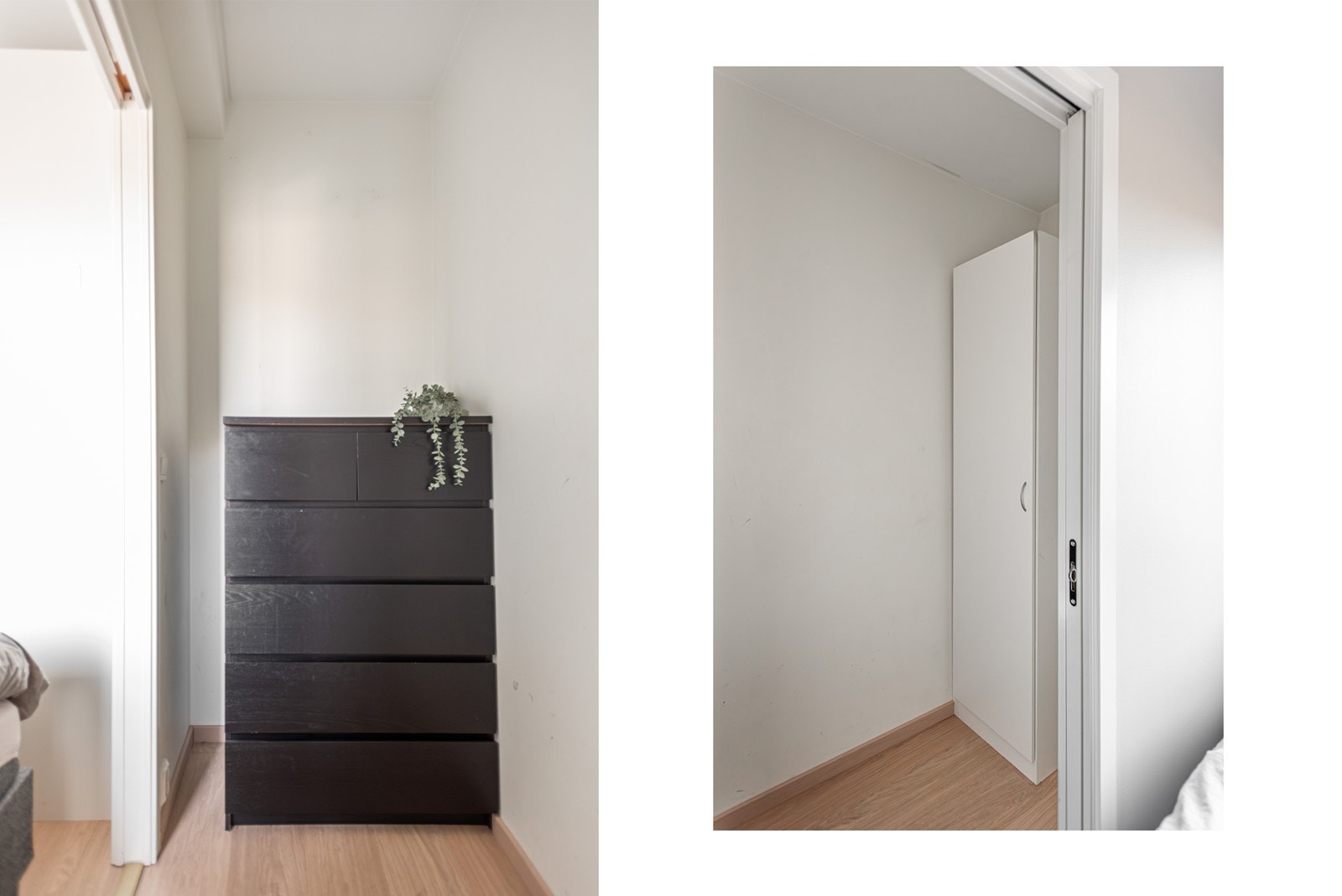 Omkledningsrom med garderobeskap for ekstra lagring Galleribilde