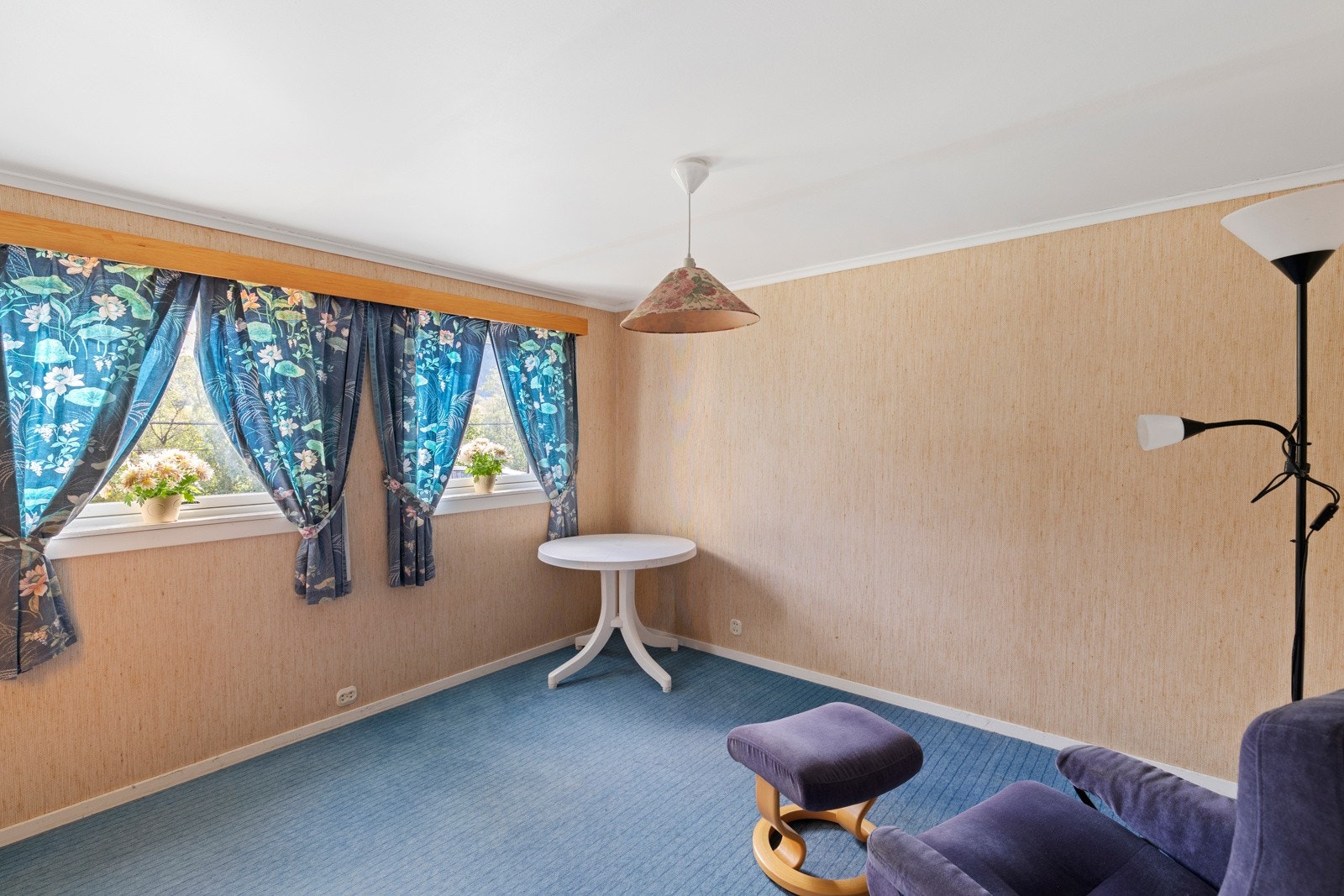 Kjellerstue har vært benyttet til soverom. Galleribilde