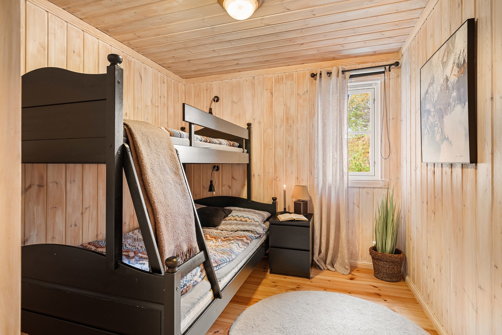 Med smarte sengeløsninger kan man få sengeplass til inntil 8 personer. Galleribilde