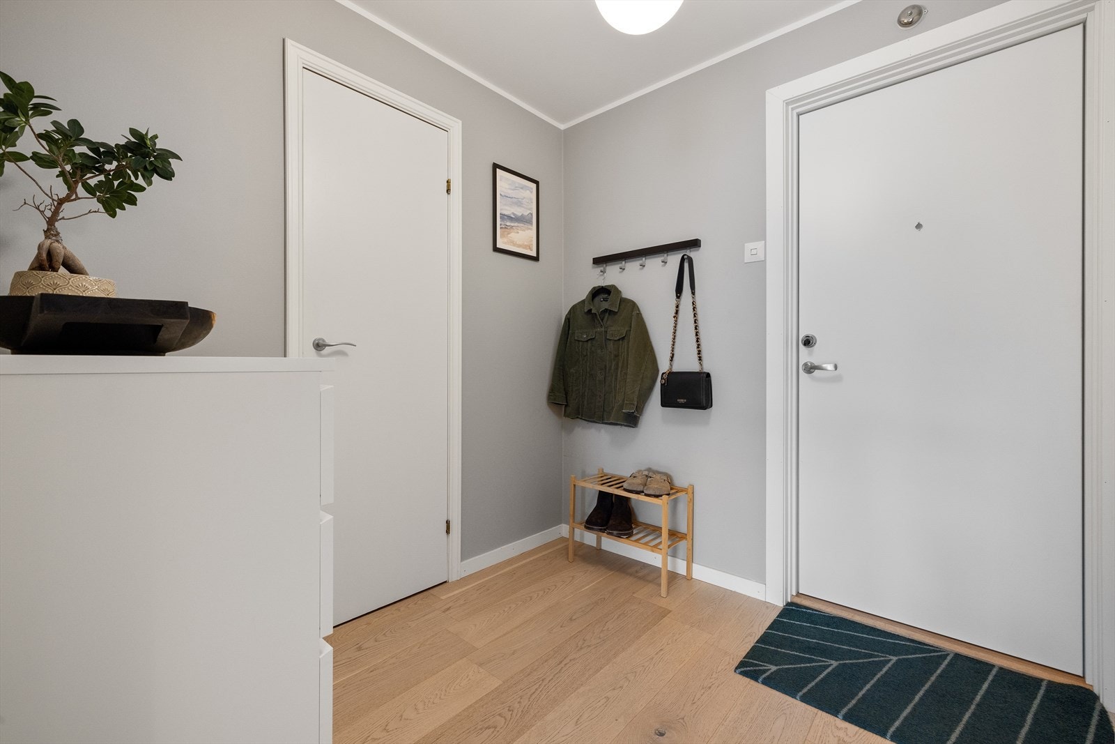 Fra entreen er det adkomst til en praktisk bod. Leiligheten har inngangsdør fra 2021 Galleribilde