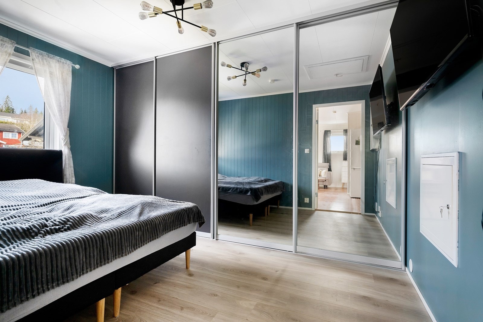 Soverom med garderobeløsning. Galleribilde