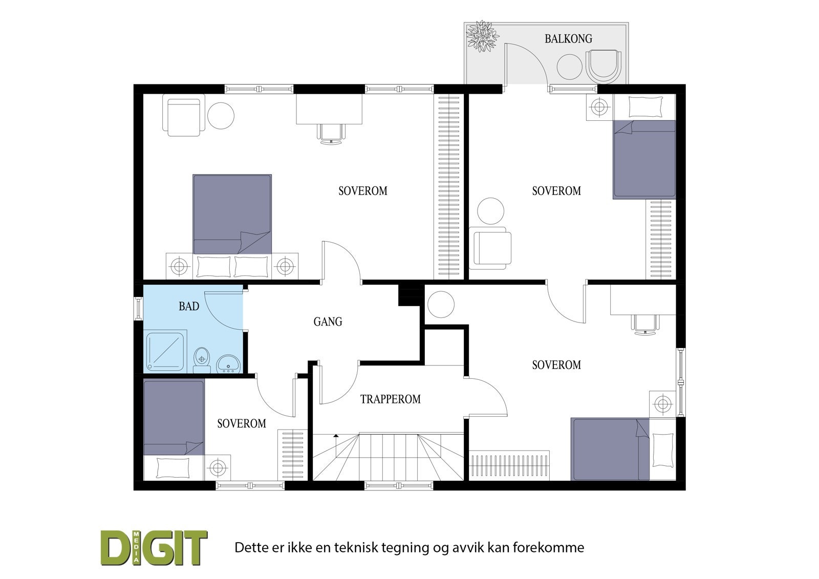 Vallerkroken 4 - plantenging 2. etasje Galleribilde