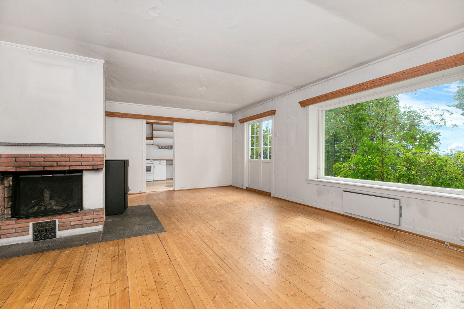 Stue med peis Galleribilde