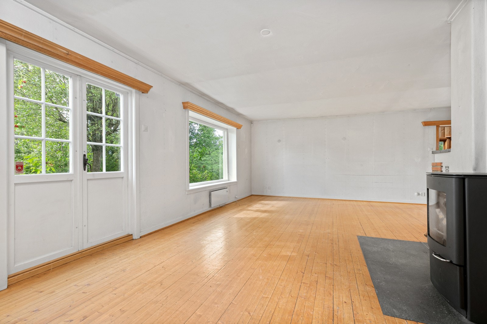 Stue med fin utsikt Galleribilde