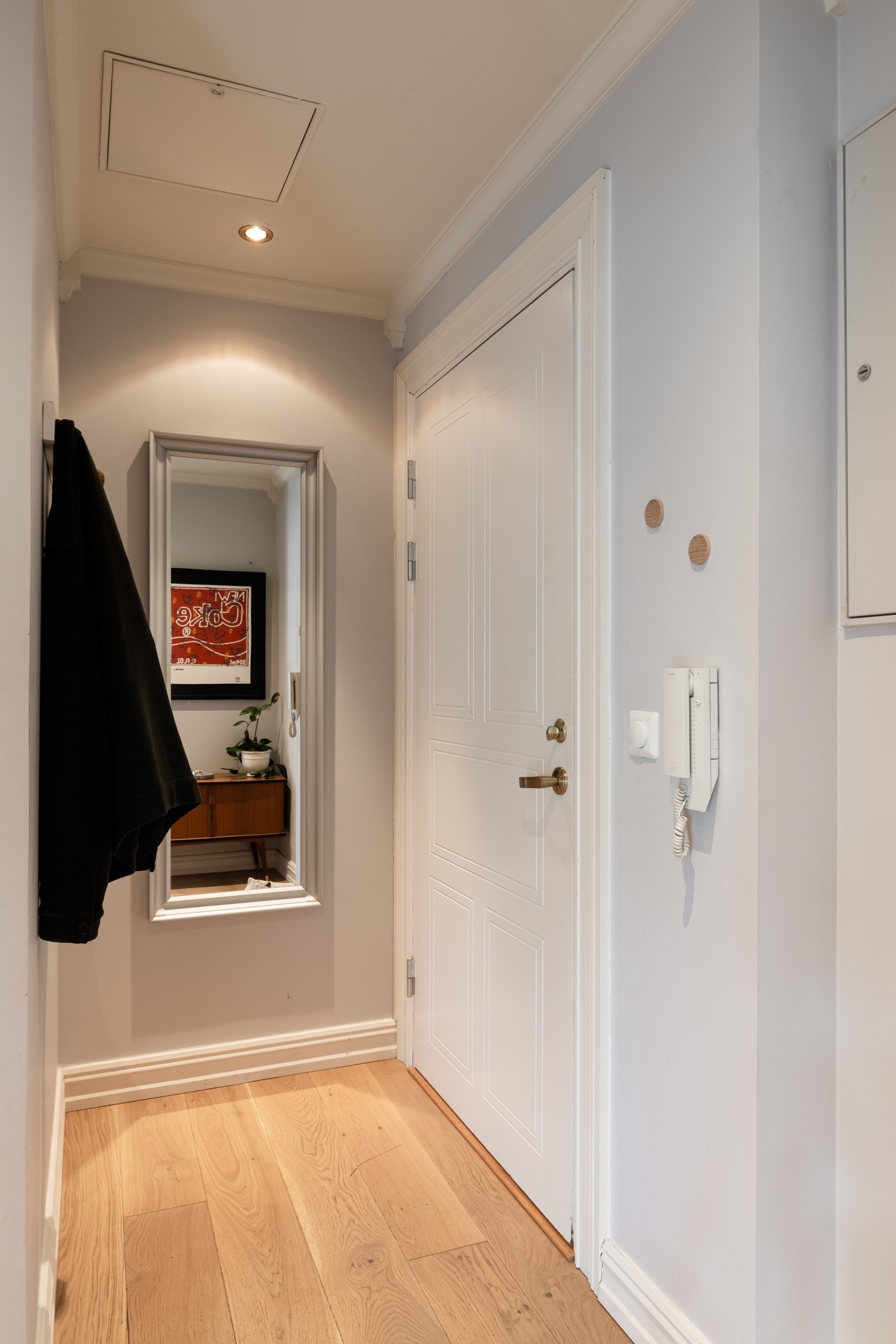 Her er det plass til ulike oppbevaringsløsninger. Galleribilde