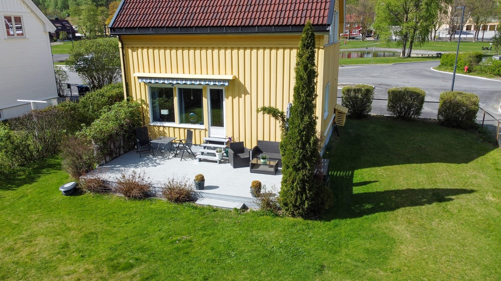 Terrassen har svært lite innsyn Galleribilde