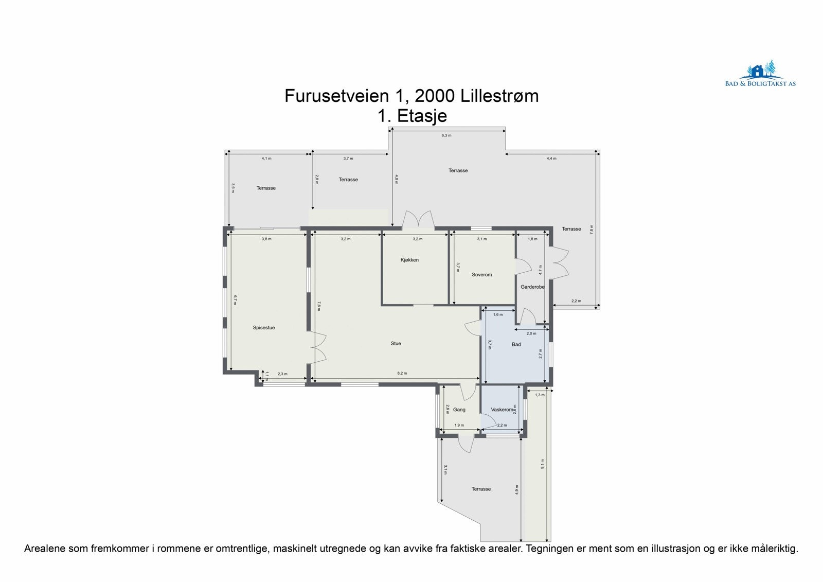Planskisse 1. etasje. Galleribilde