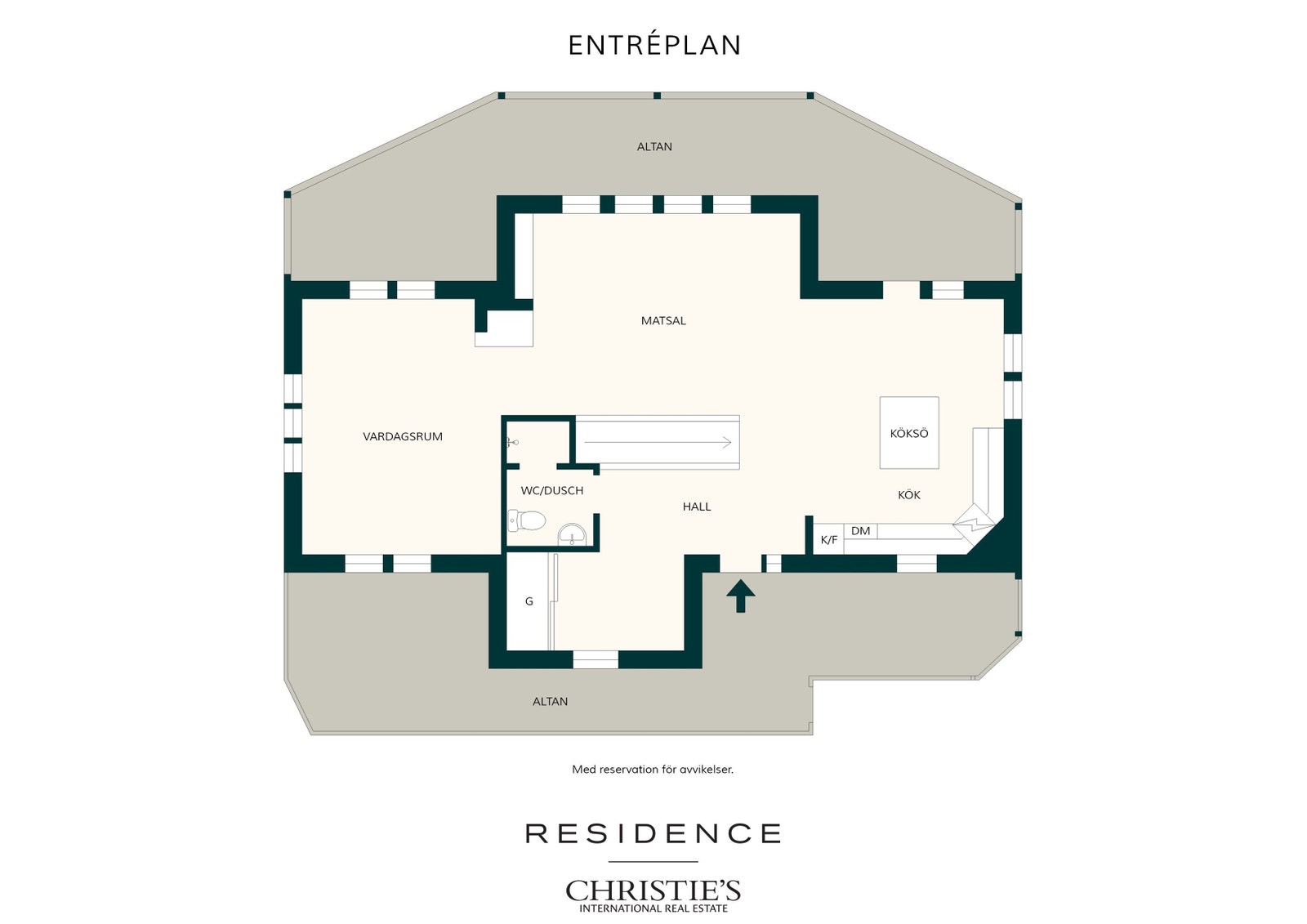 Huvudbostad entréplan Galleribilde