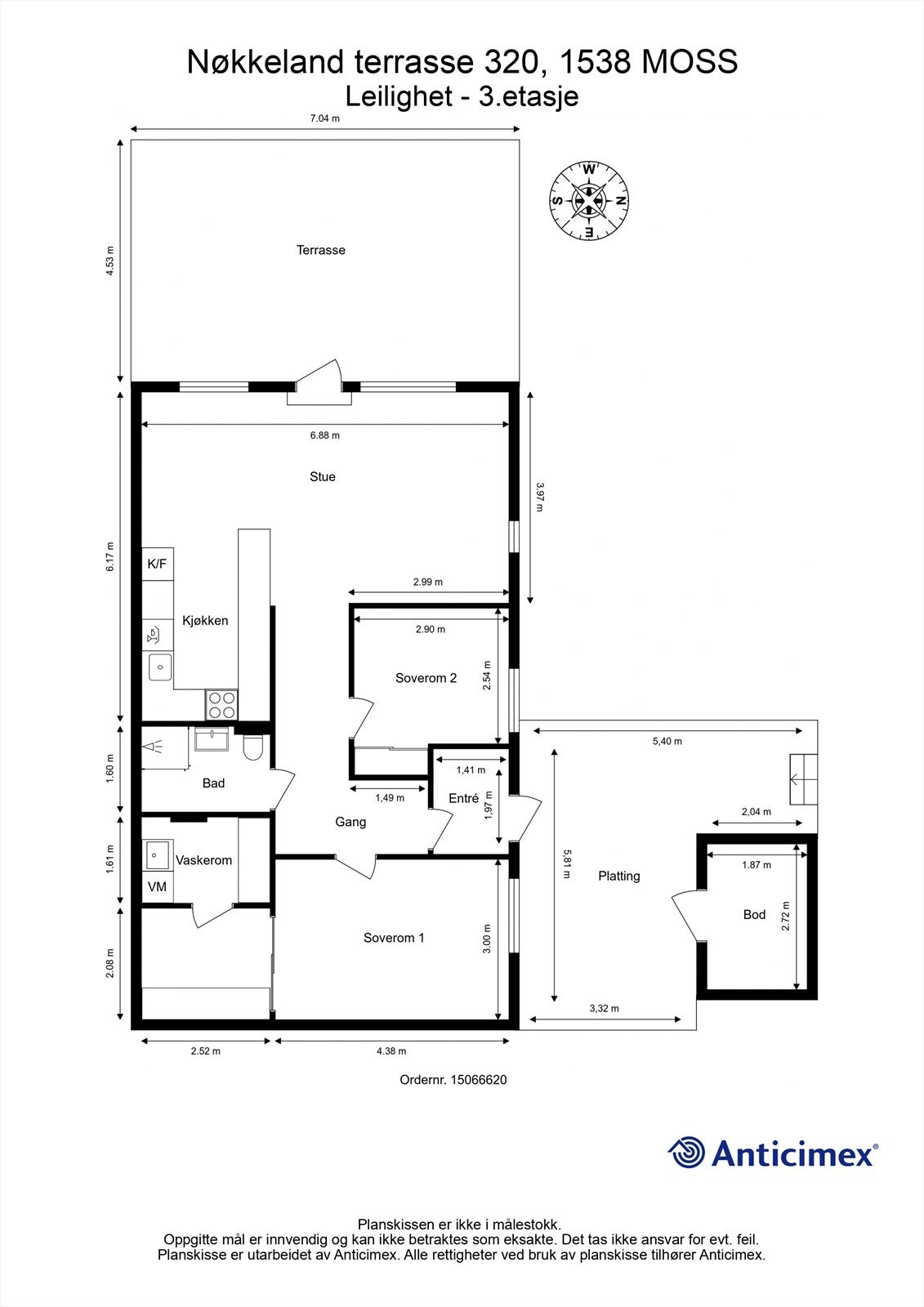 Planskissen er veiledende. Galleribilde