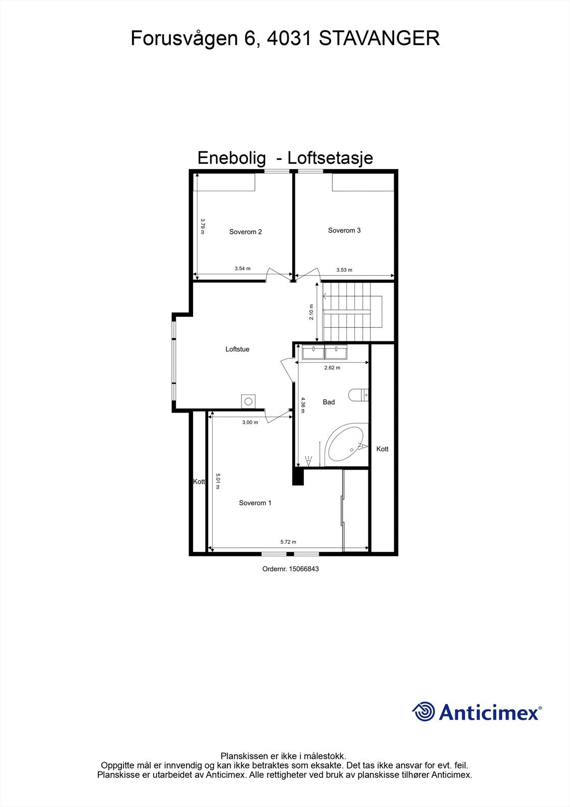 Plantegning andre etasje Galleribilde