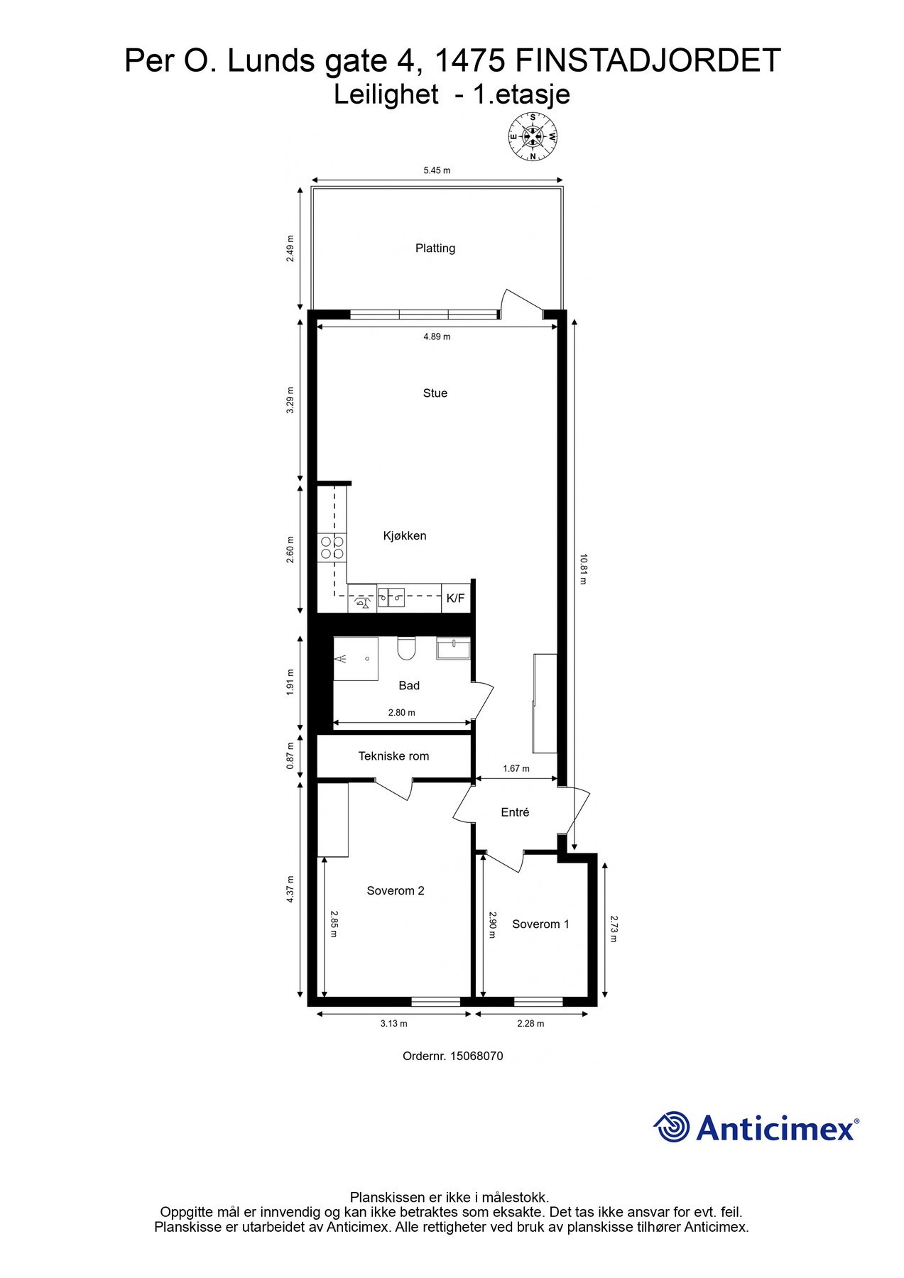 Planskisse. Galleribilde