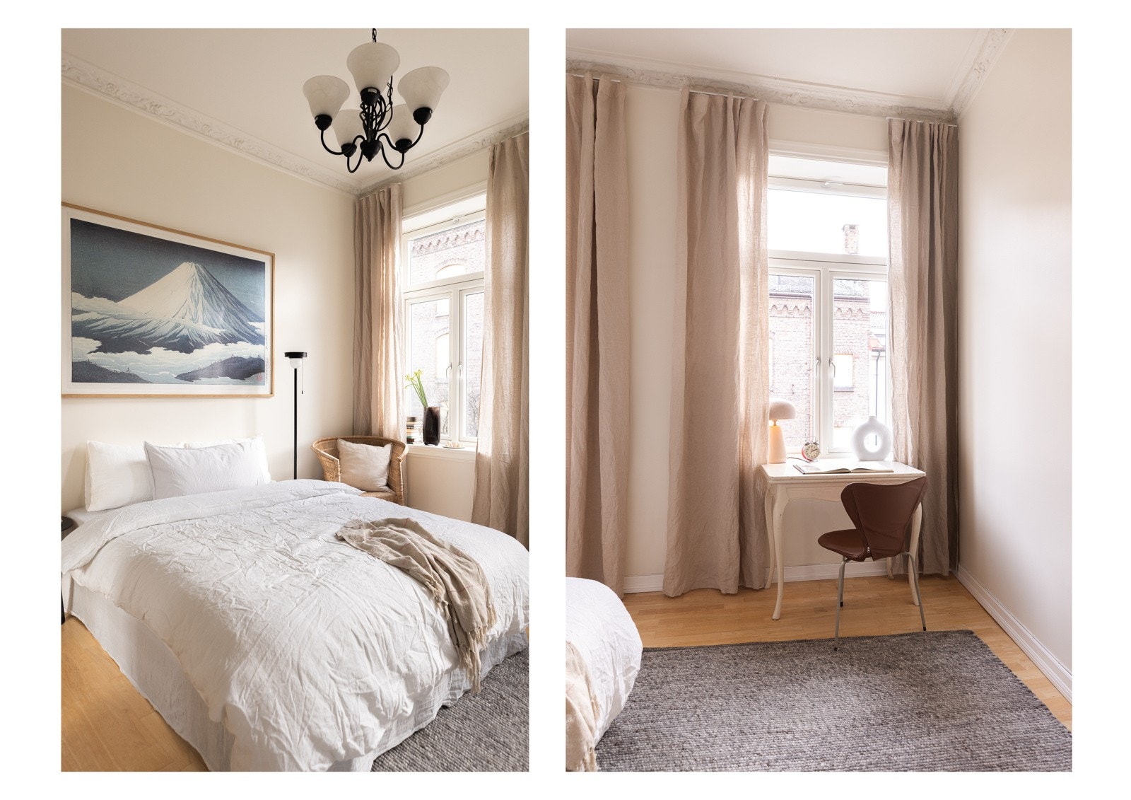 Store vindusflater med masse lysinnslipp Galleribilde