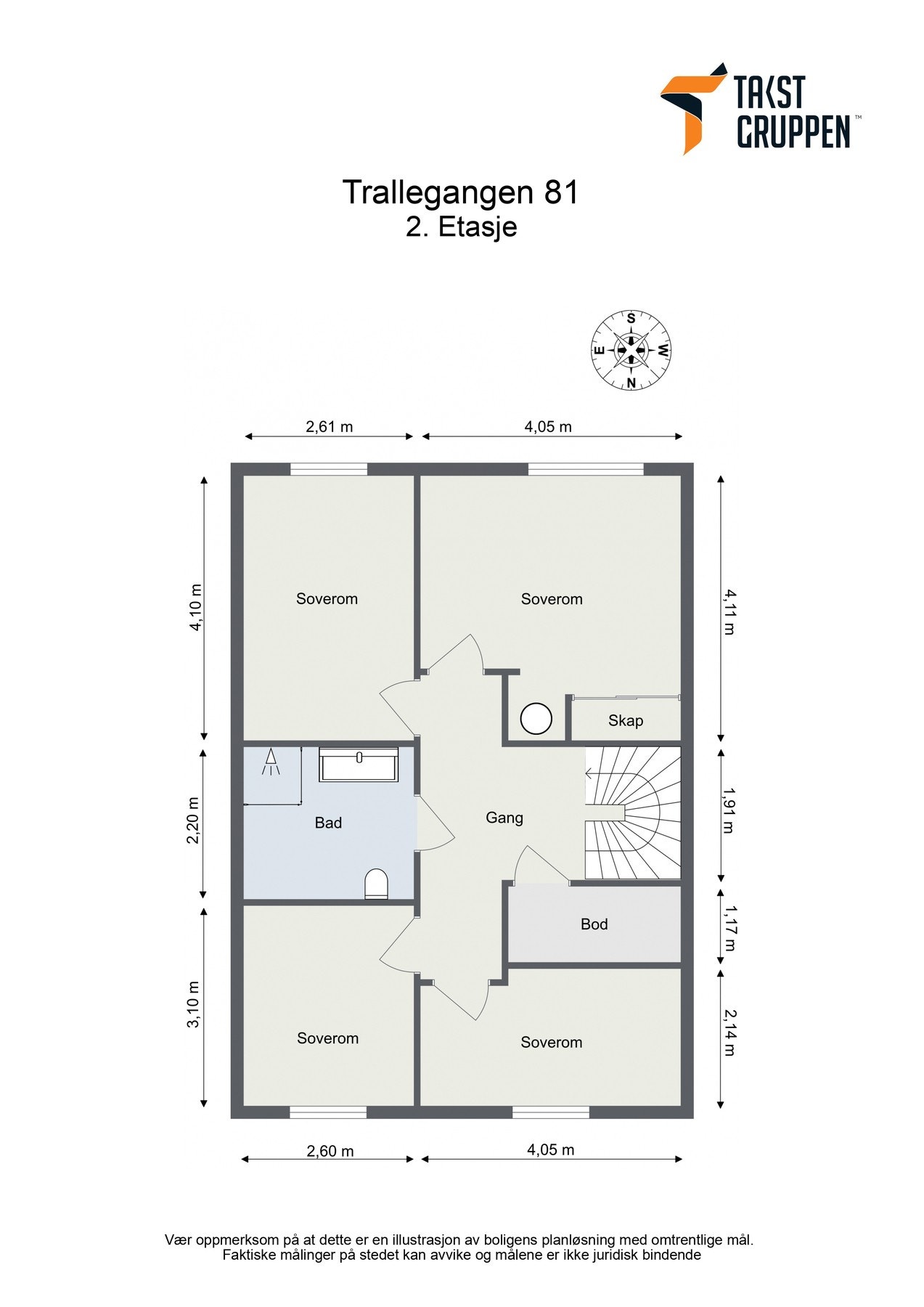 Plantegning 2. etasje Galleribilde