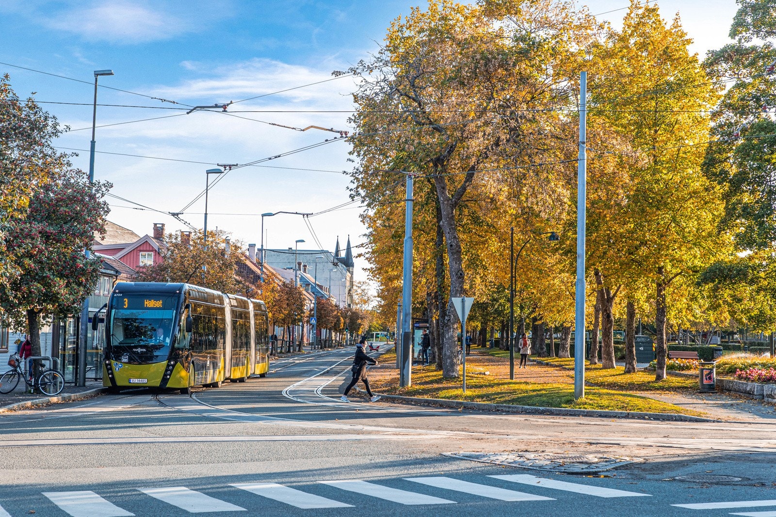Bussholdeplass ved Ilaparken Galleribilde