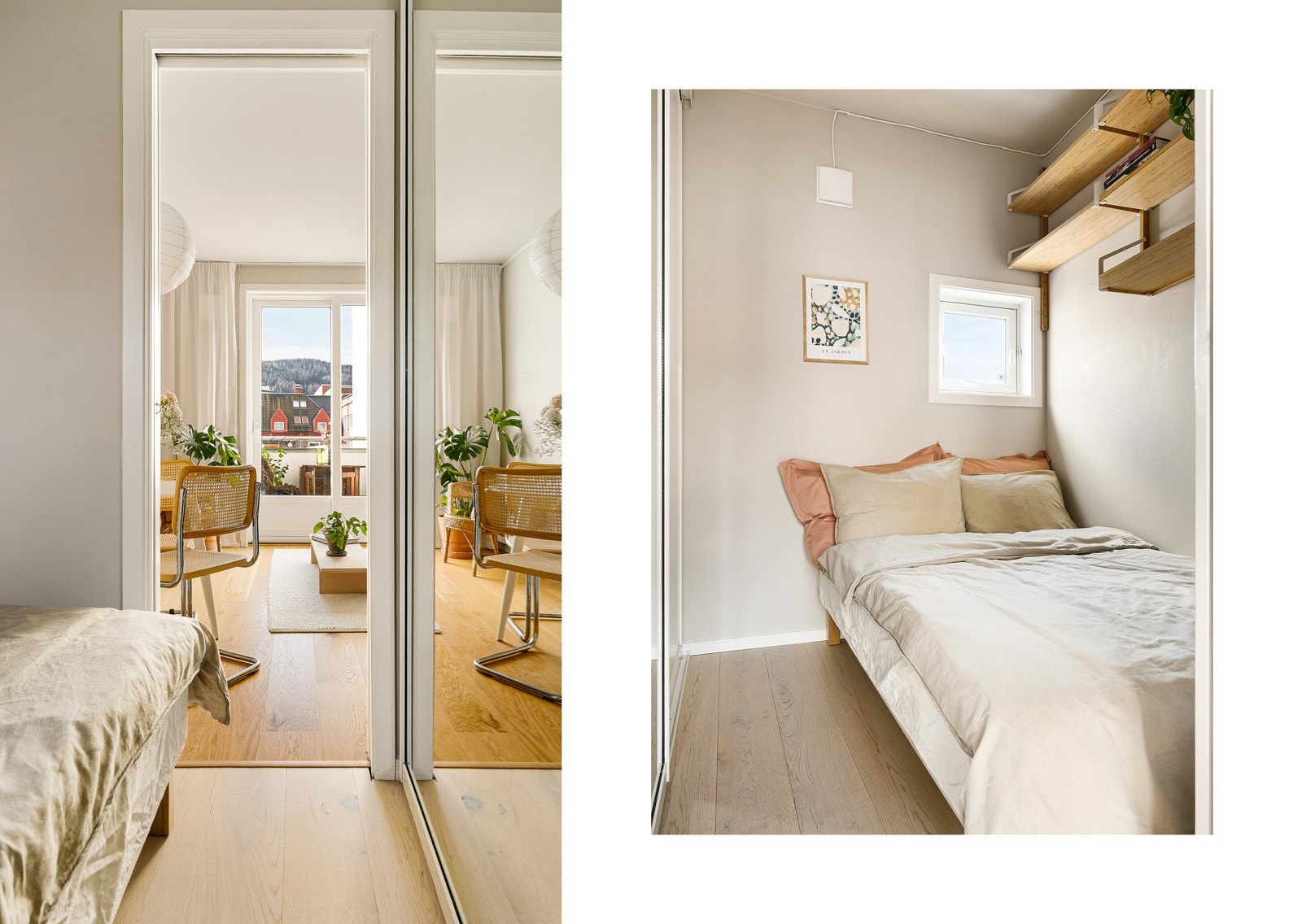 Sovealkove med skyvedørsgarderobe. Galleribilde