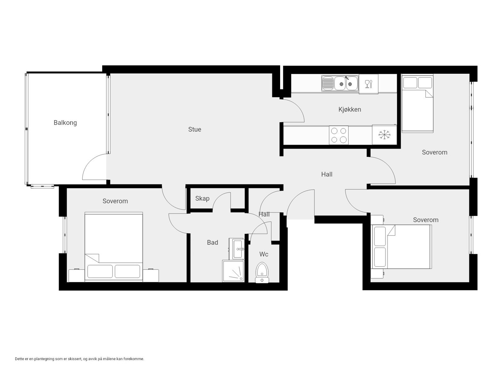 Plantegning Galleribilde