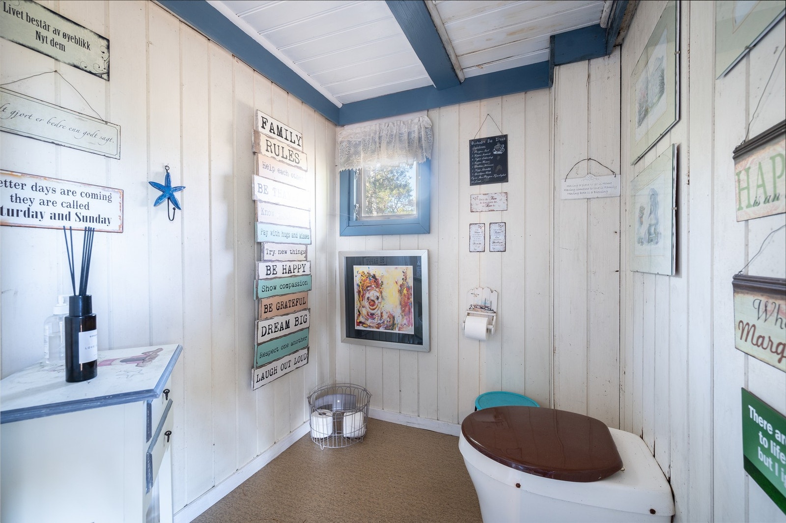 Toalettrom med snurredo, egen inngang Galleribilde