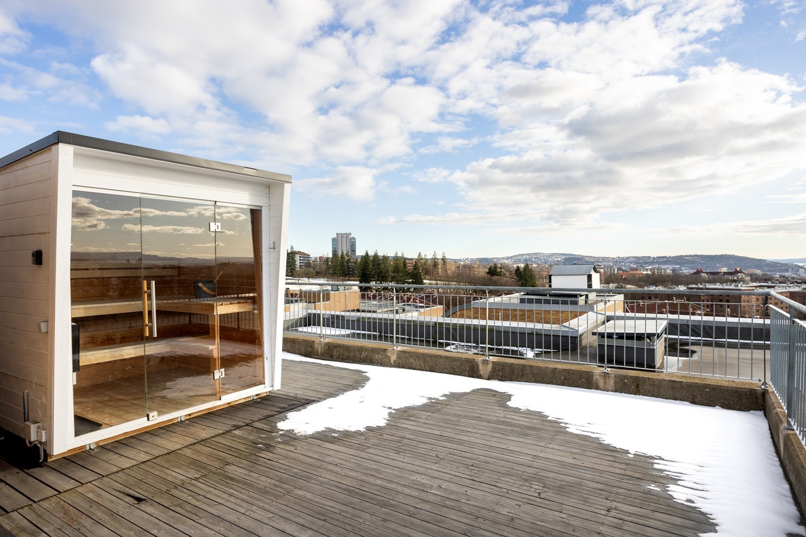 Felles takterrasse med badstue Galleribilde
